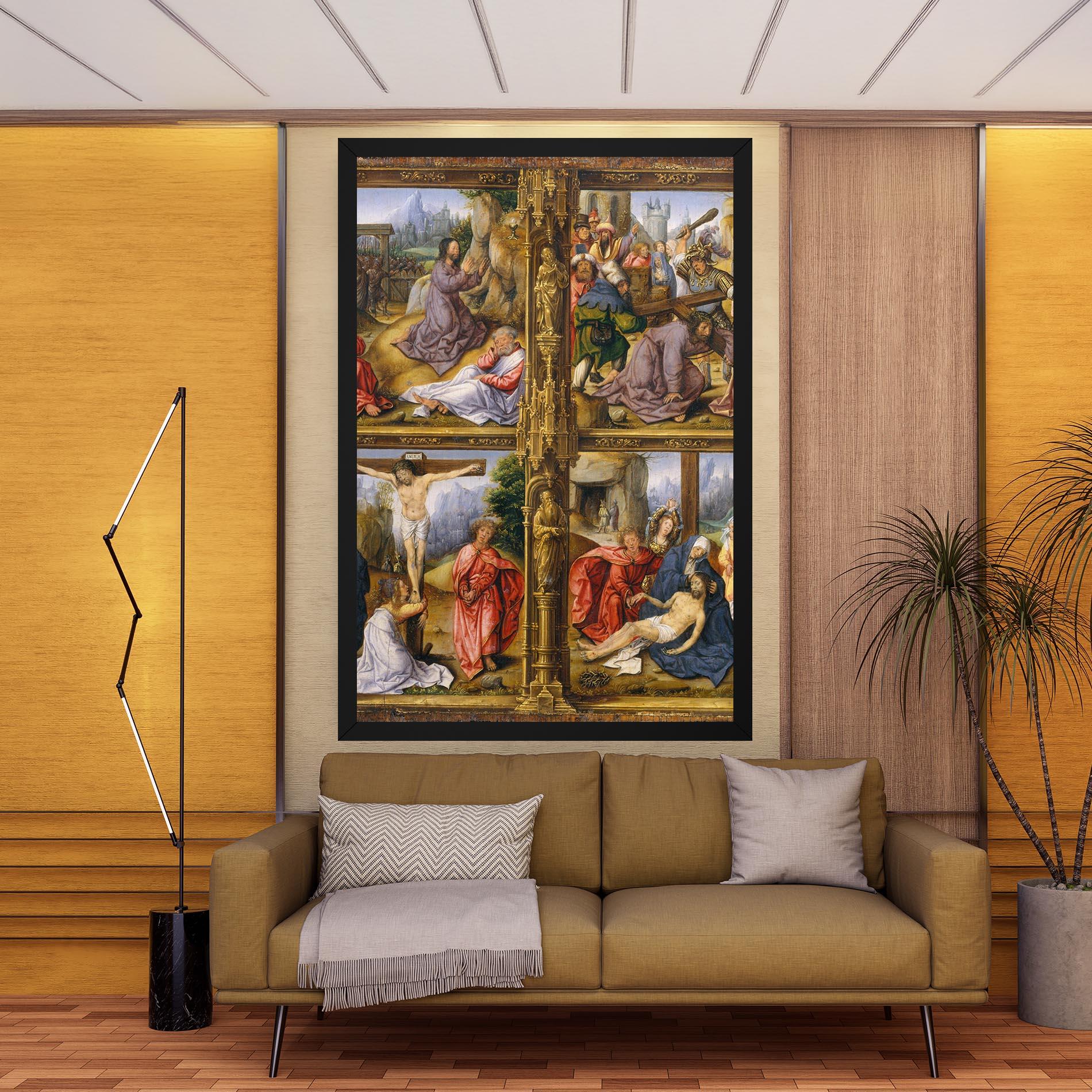 Vászonkép Gold Window View mockup 9