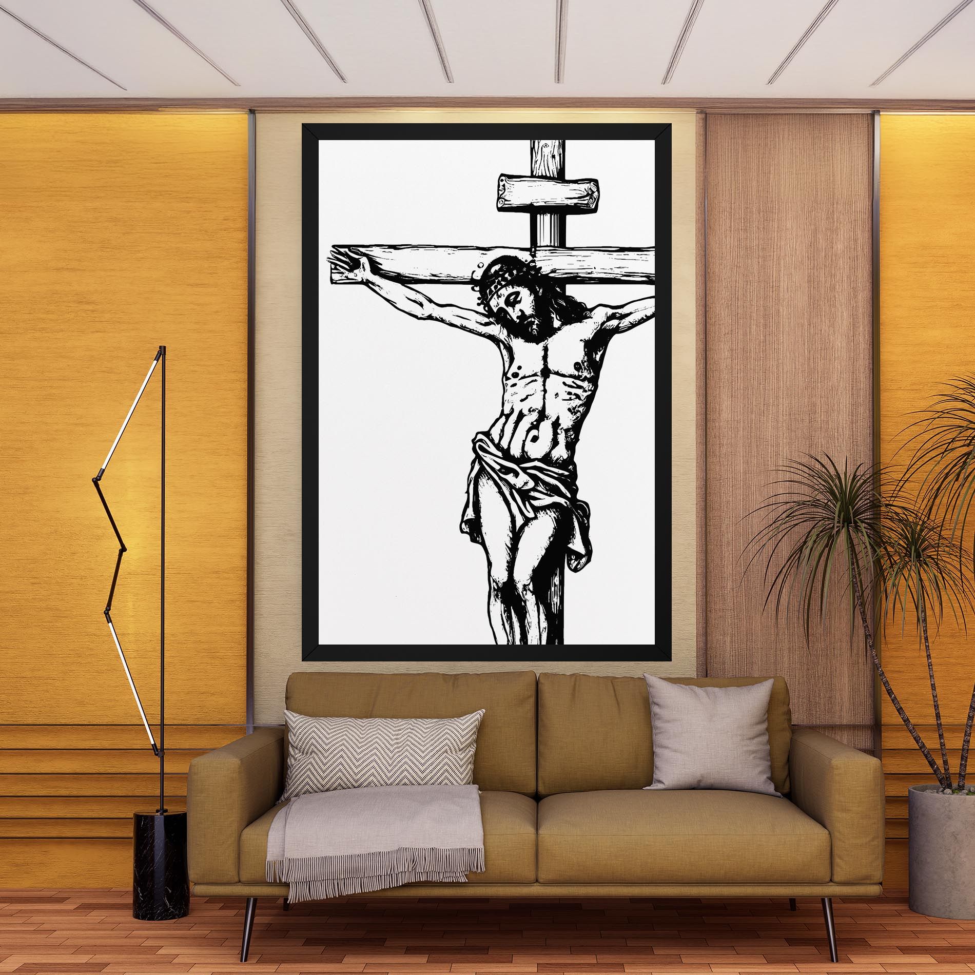 Jesus Black Line mockup 9