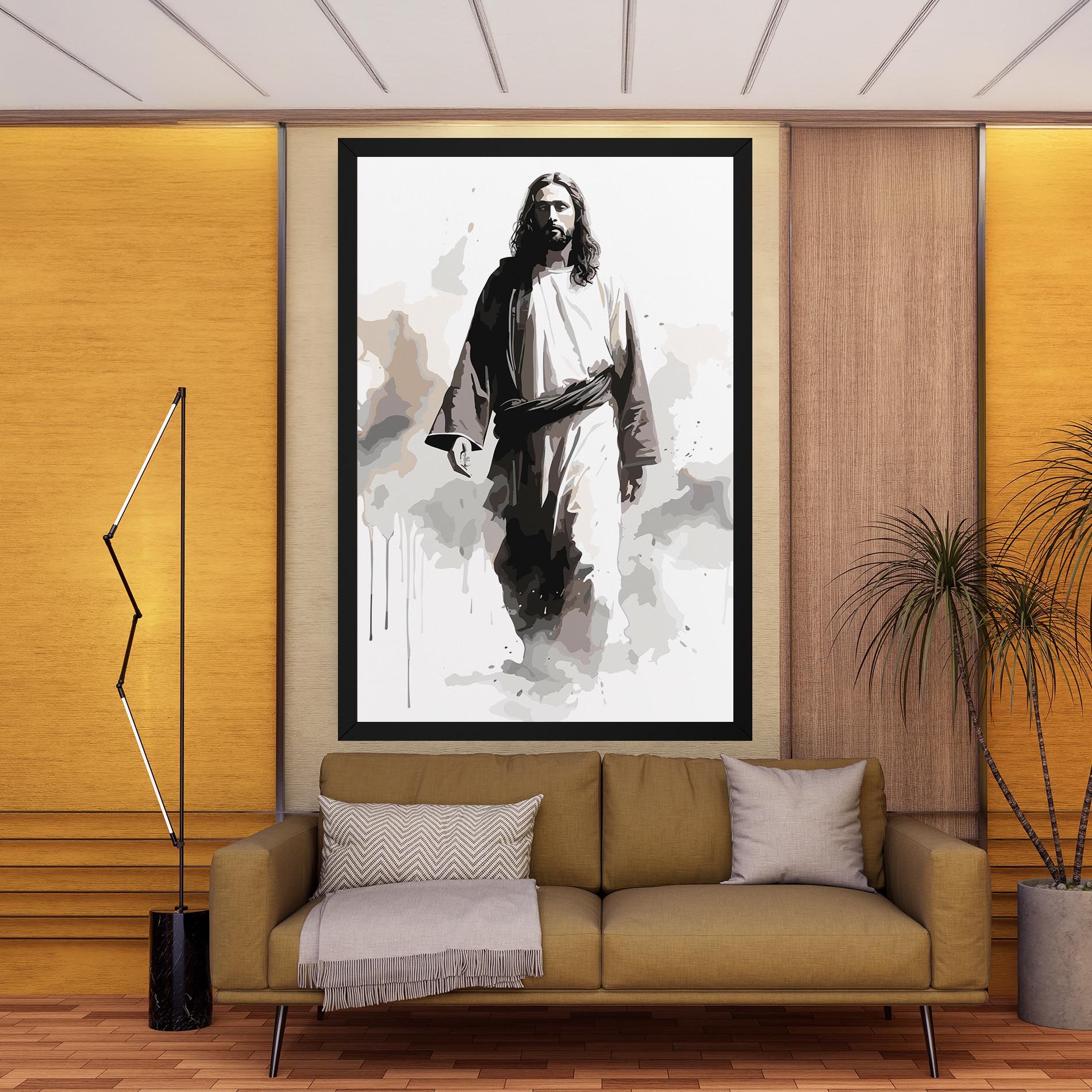 Watercolor Jesus mockup 9