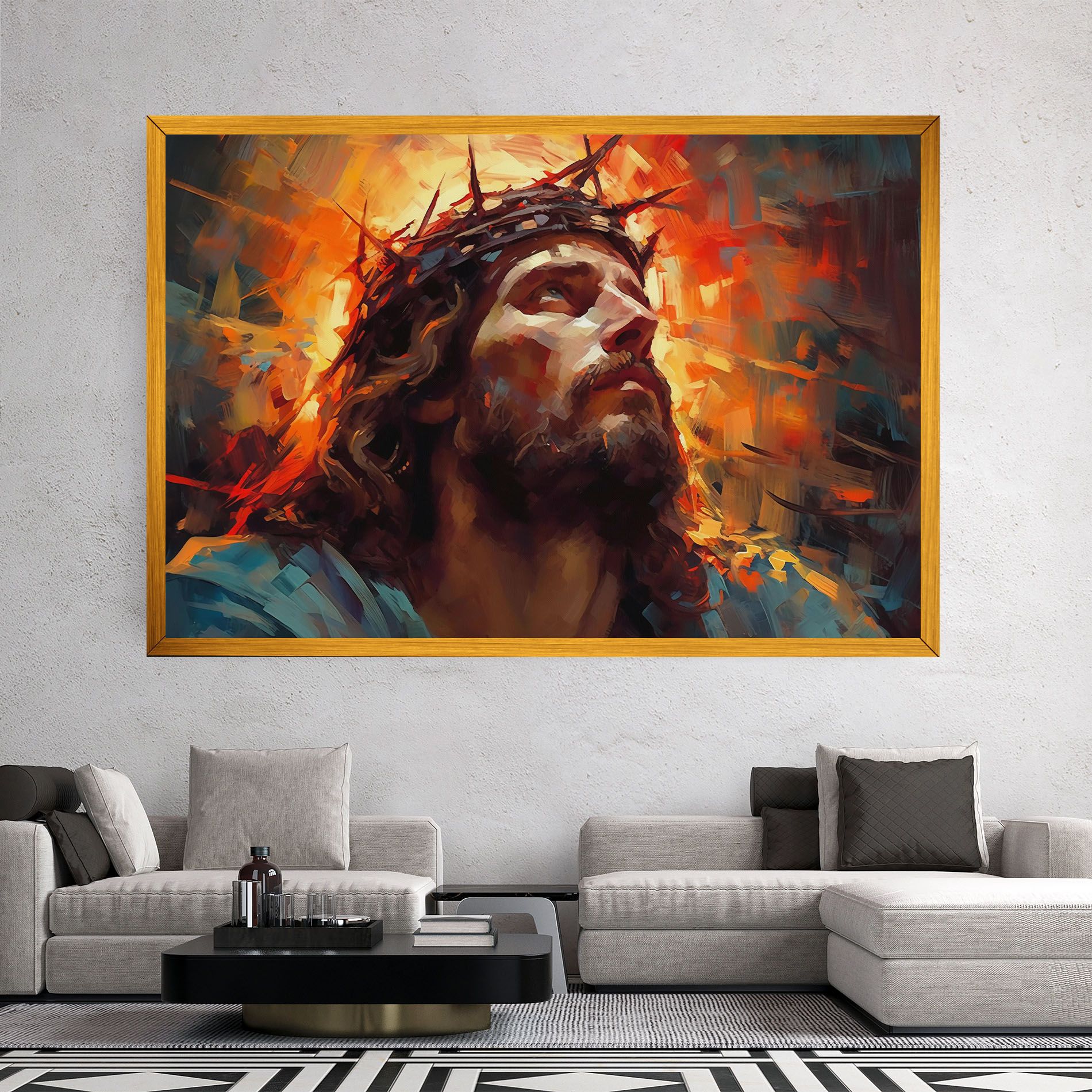 Jesus Crown Light mockup 2