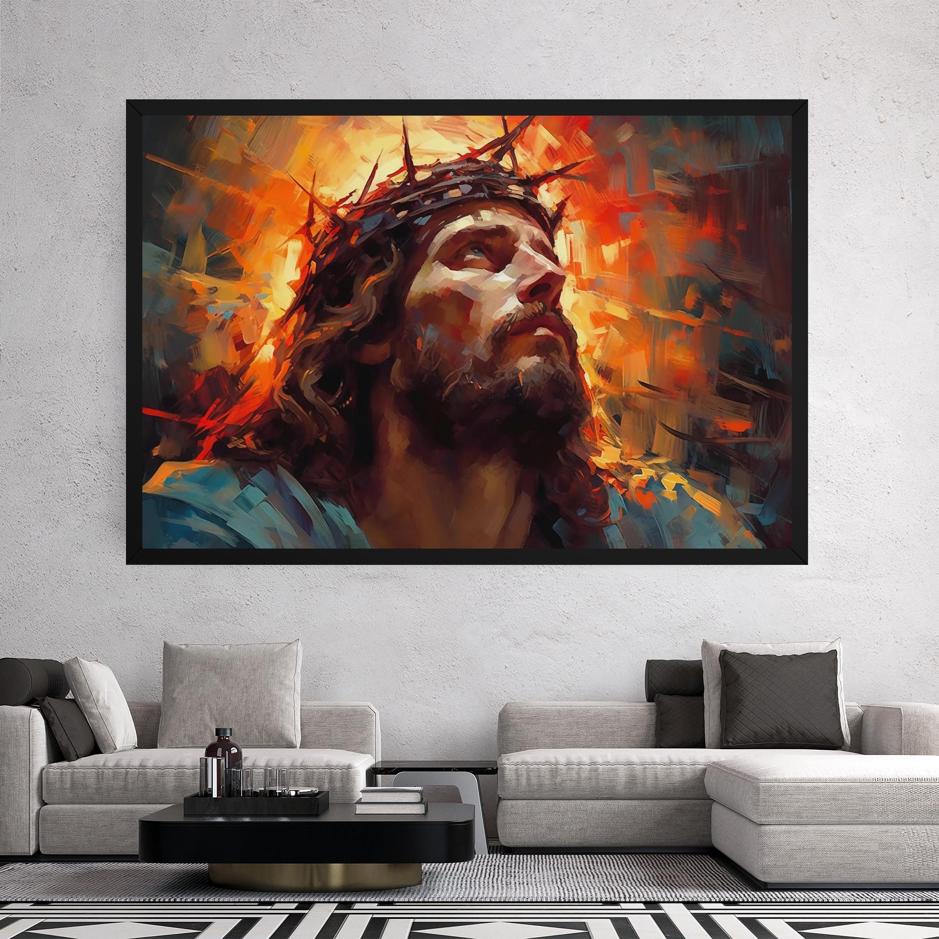 Jesus Crown Light mockup 2