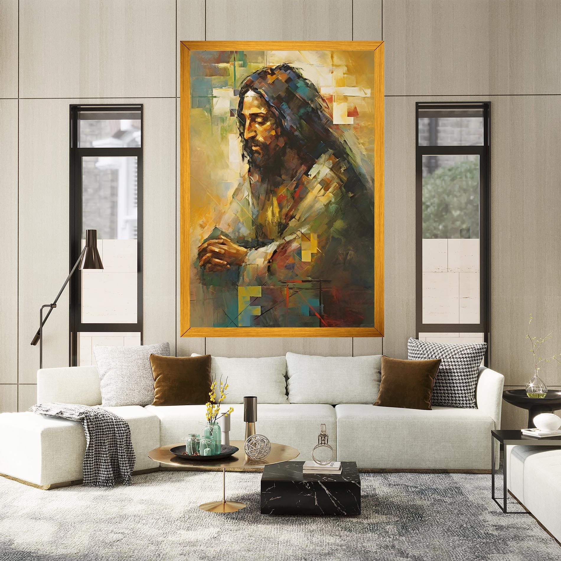 Vászonkép Christ Painting Art mockup 2
