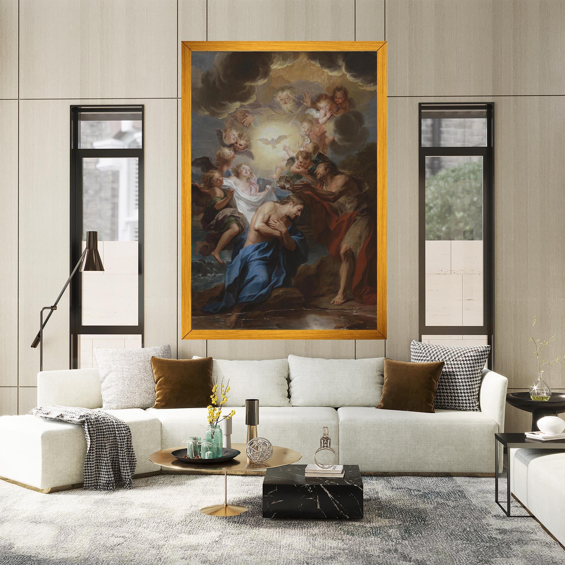 Vászonkép Divine Yellow Light mockup 2