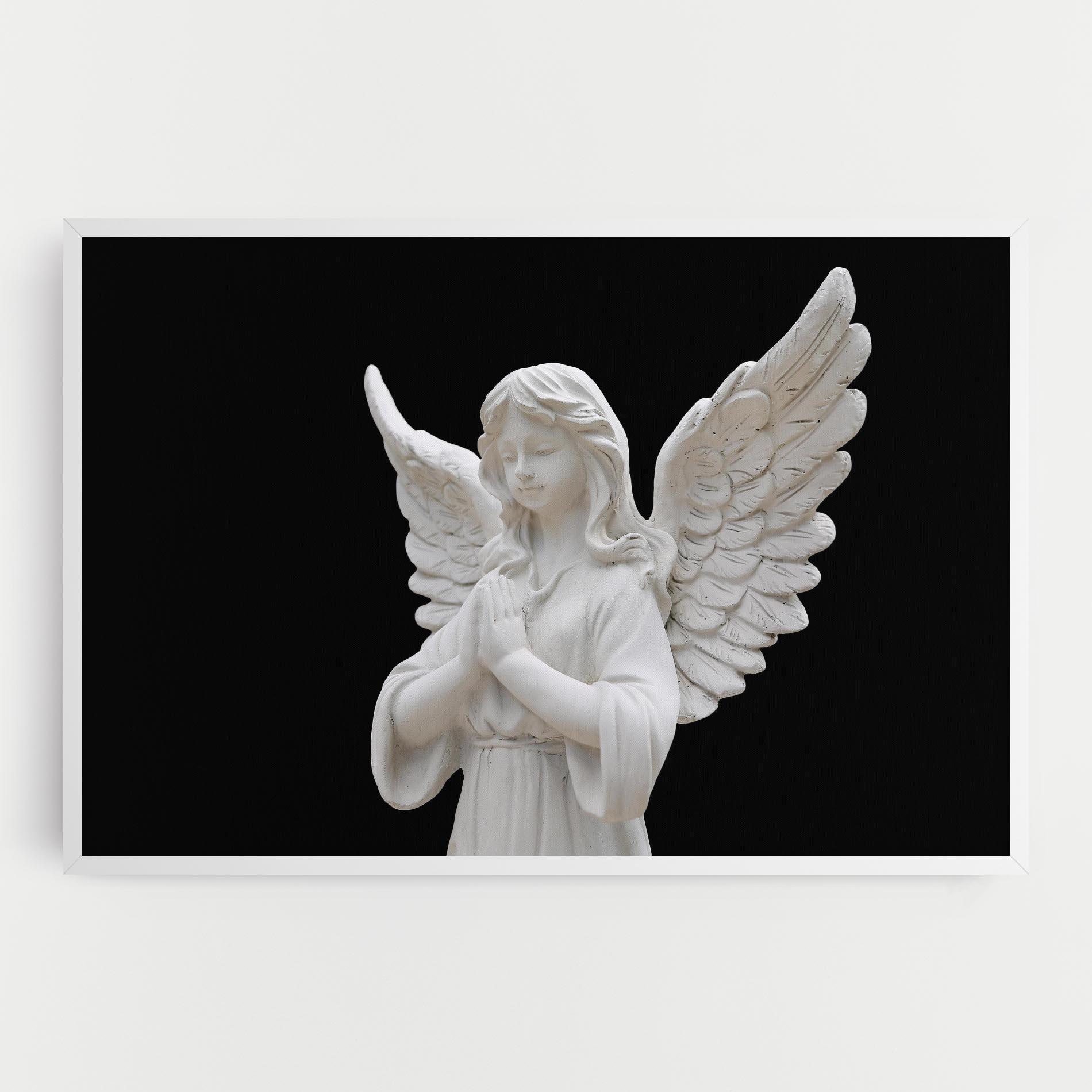 Vászonkép Pretty Angel Statues mockup 0