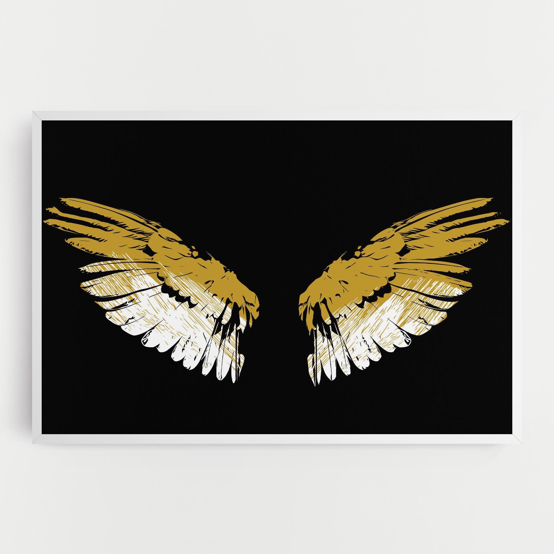 White Yellow Wings mockup 0