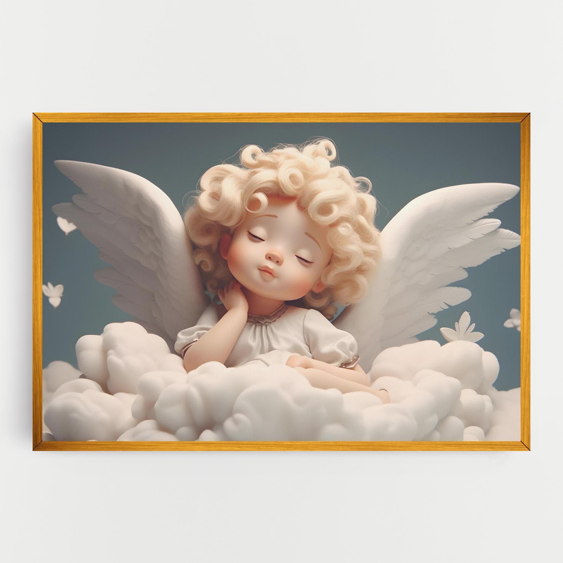 Vászonkép Statue Baby Angel mockup 0