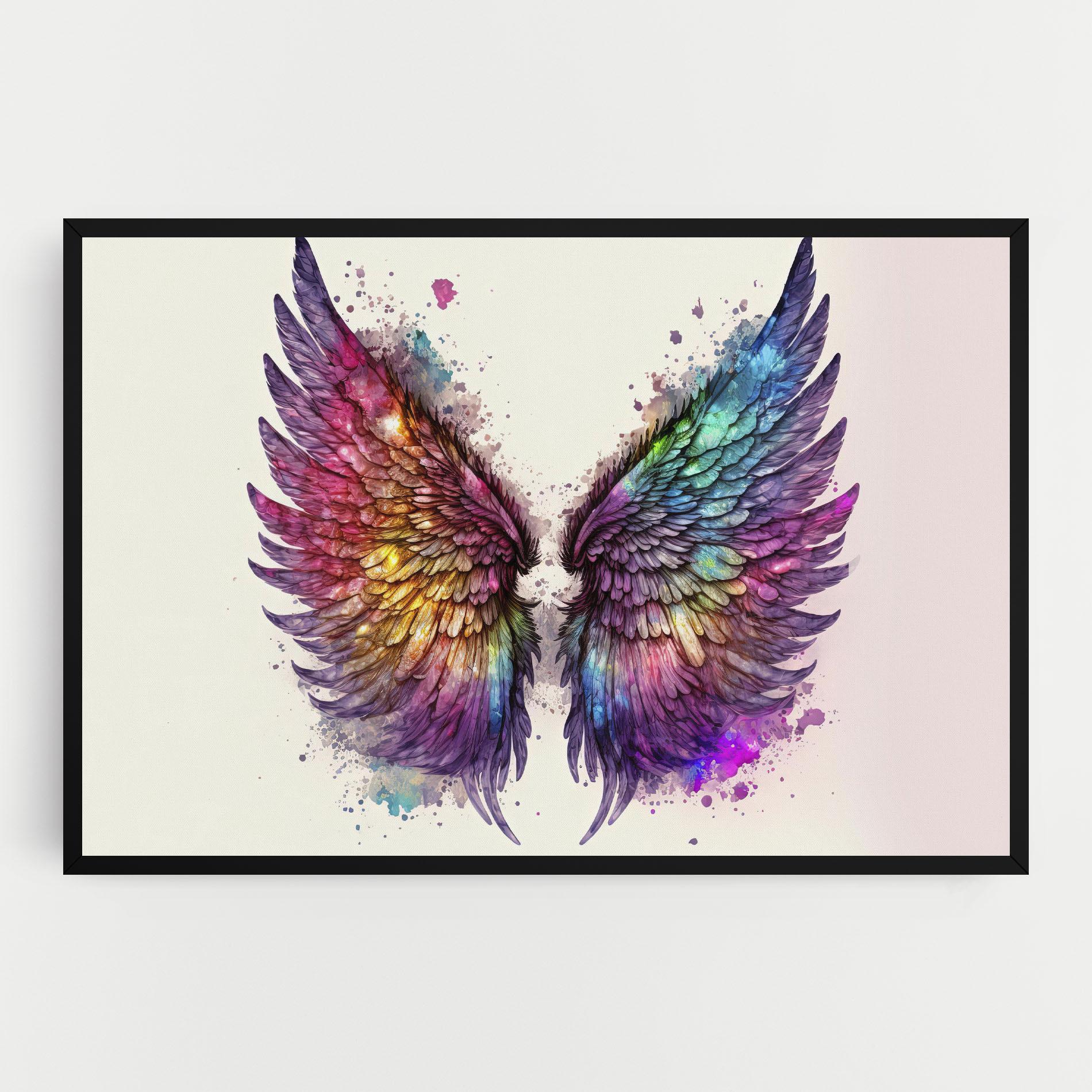 Vászonkép Magic Watercolor Wings mockup 0