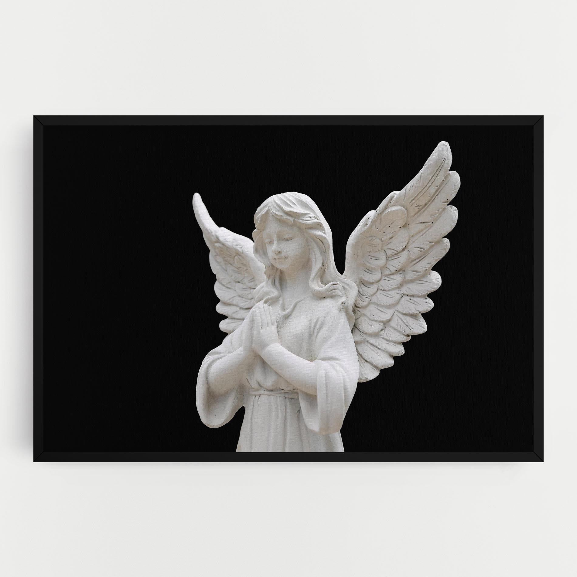 Vászonkép Pretty Angel Statues mockup 0