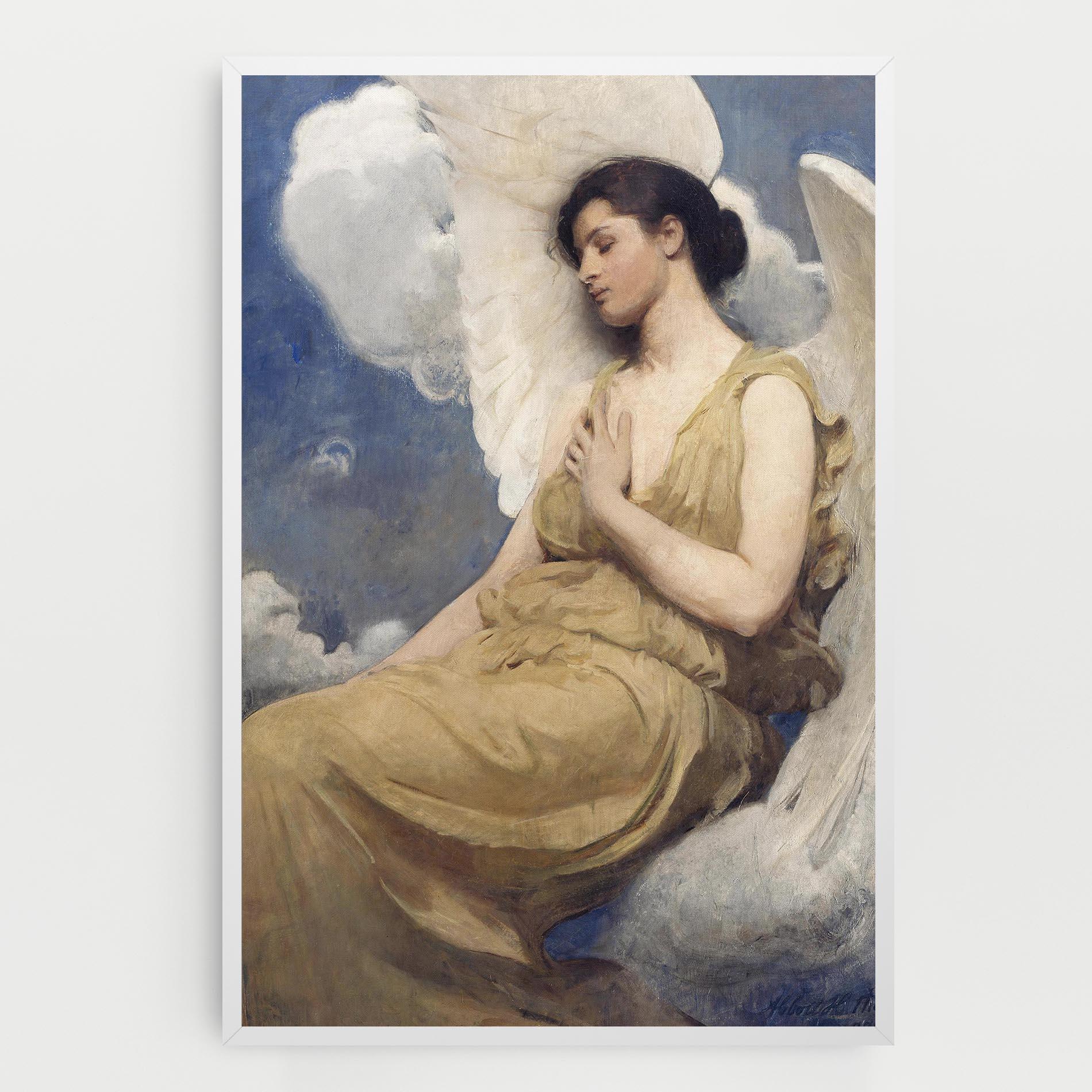Vászonkép Angel Woman Painting mockup 0