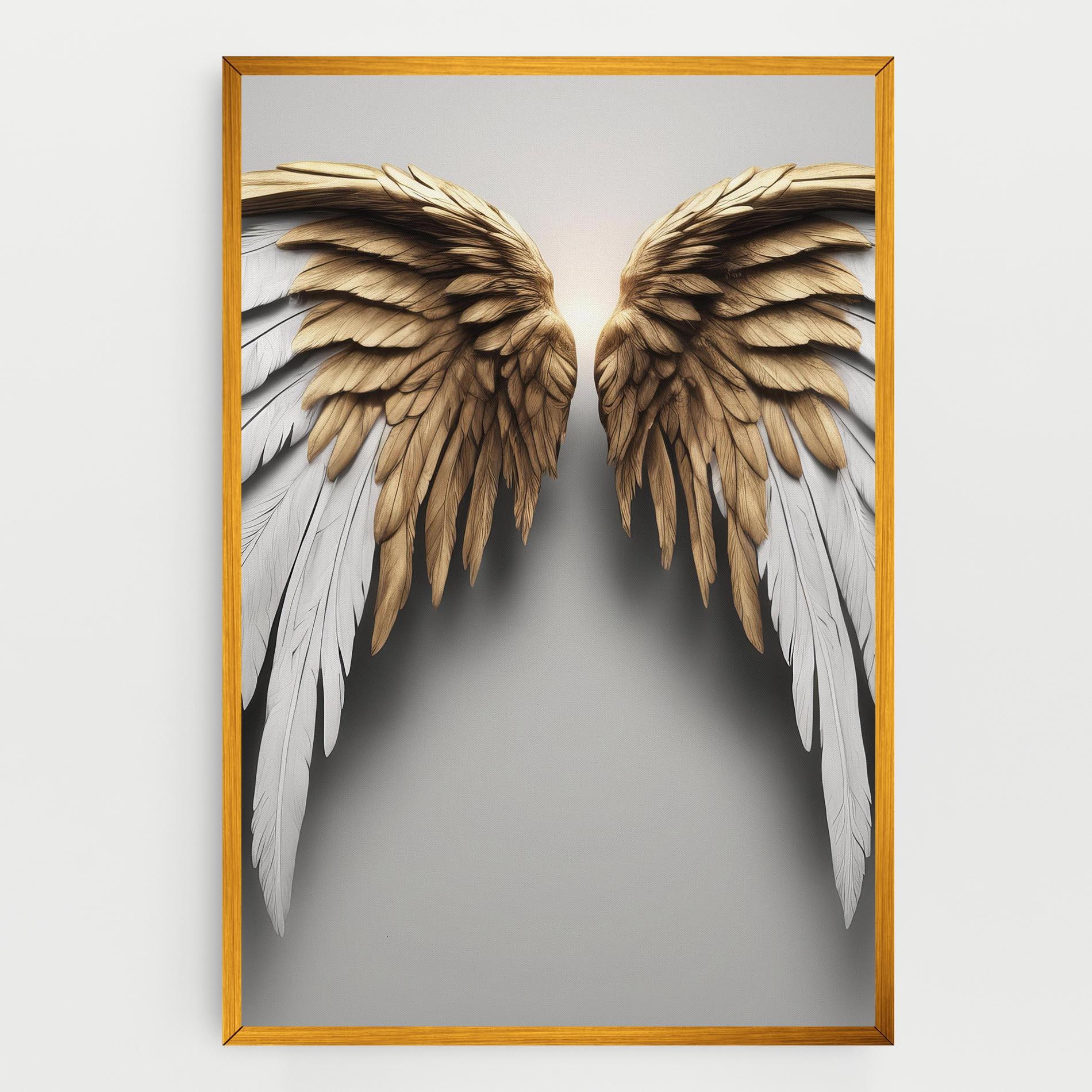 Vászonkép Realistic Angel Wings mockup 0