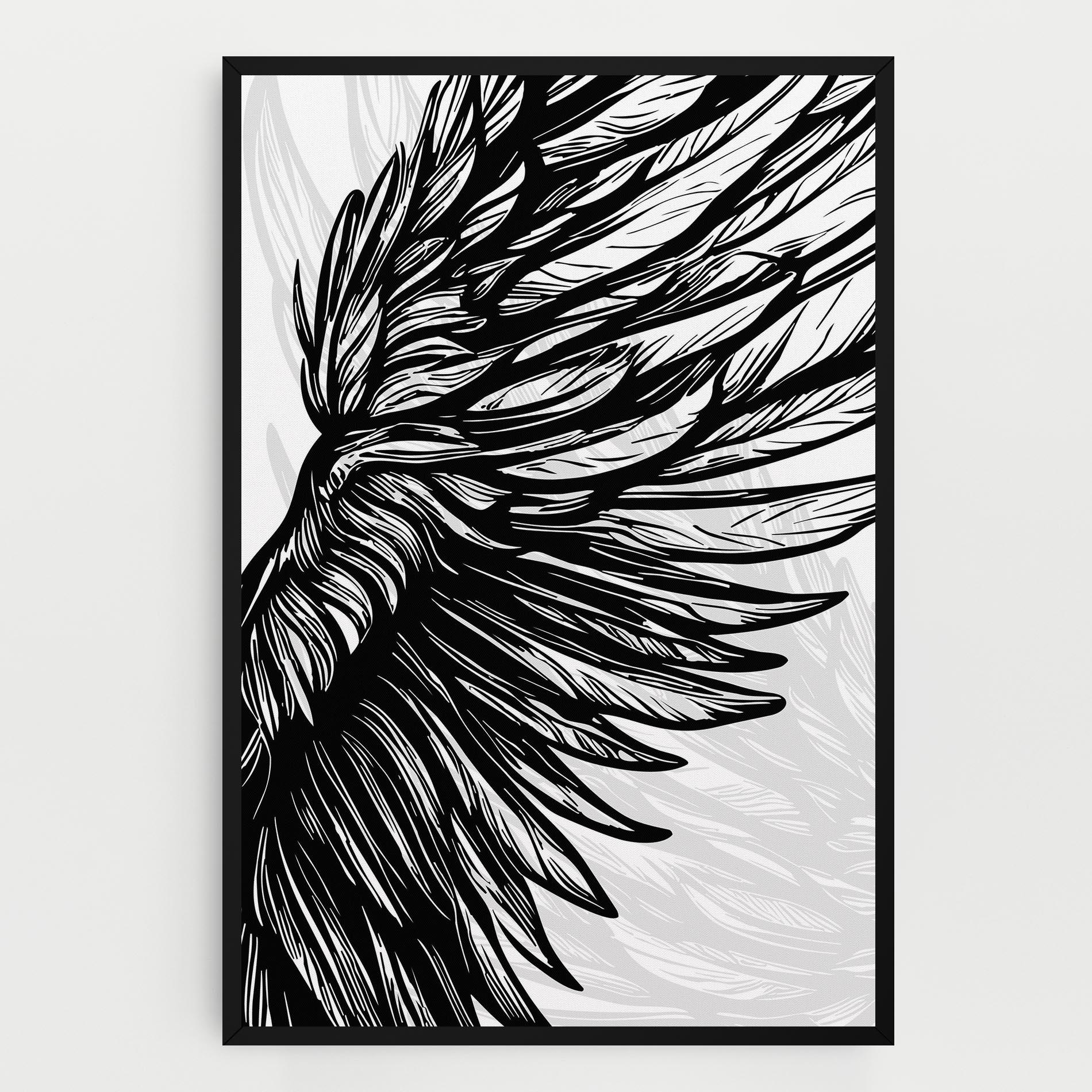 Vászonkép Wing Line mockup 0