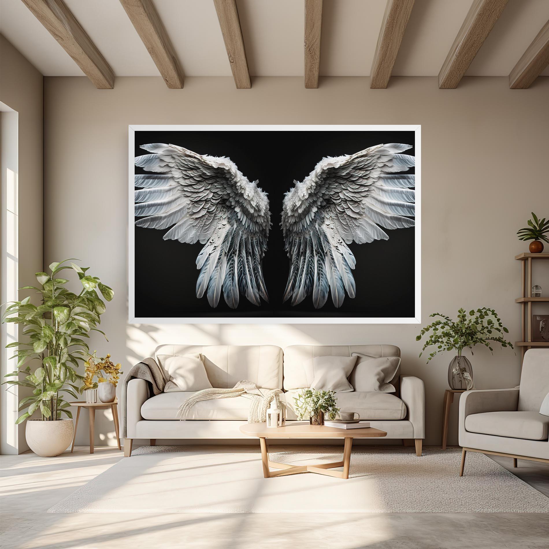 Vászonkép Big Angel Wings mockup 6