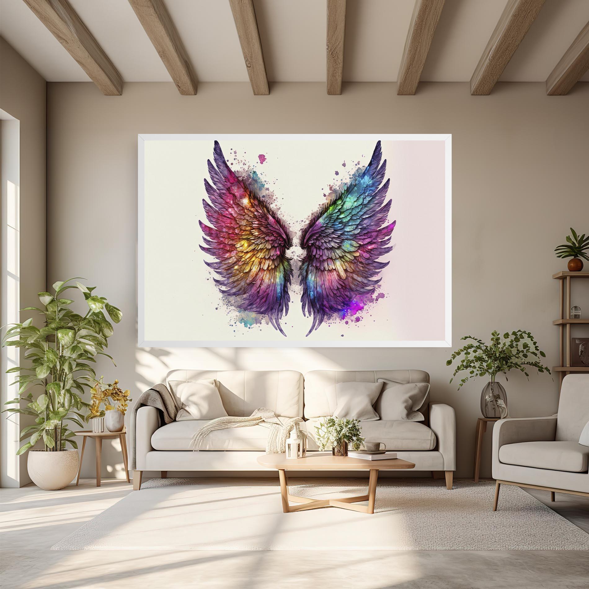 Vászonkép Magic Watercolor Wings mockup 6