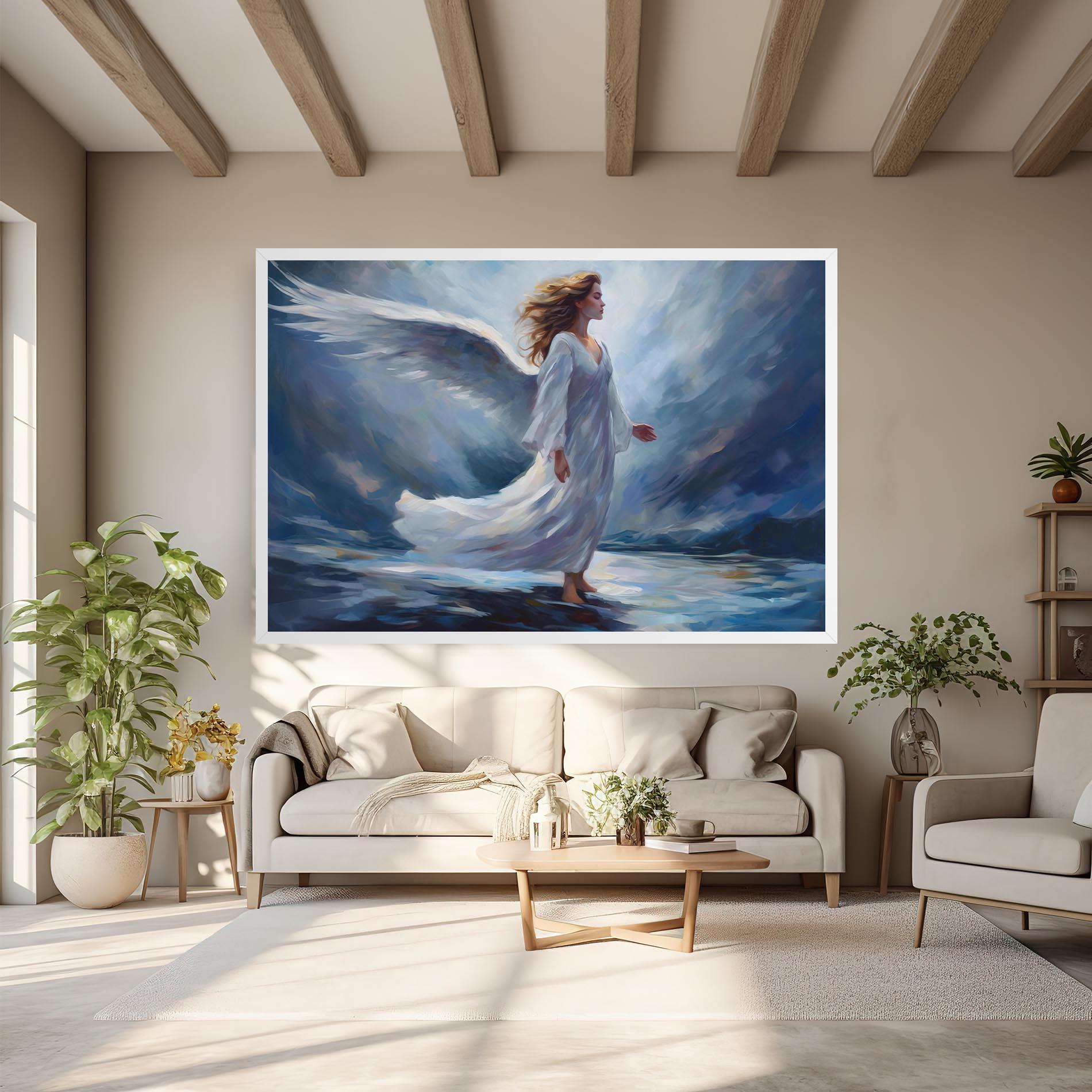 Vászonkép Wind Angel Woman mockup 6