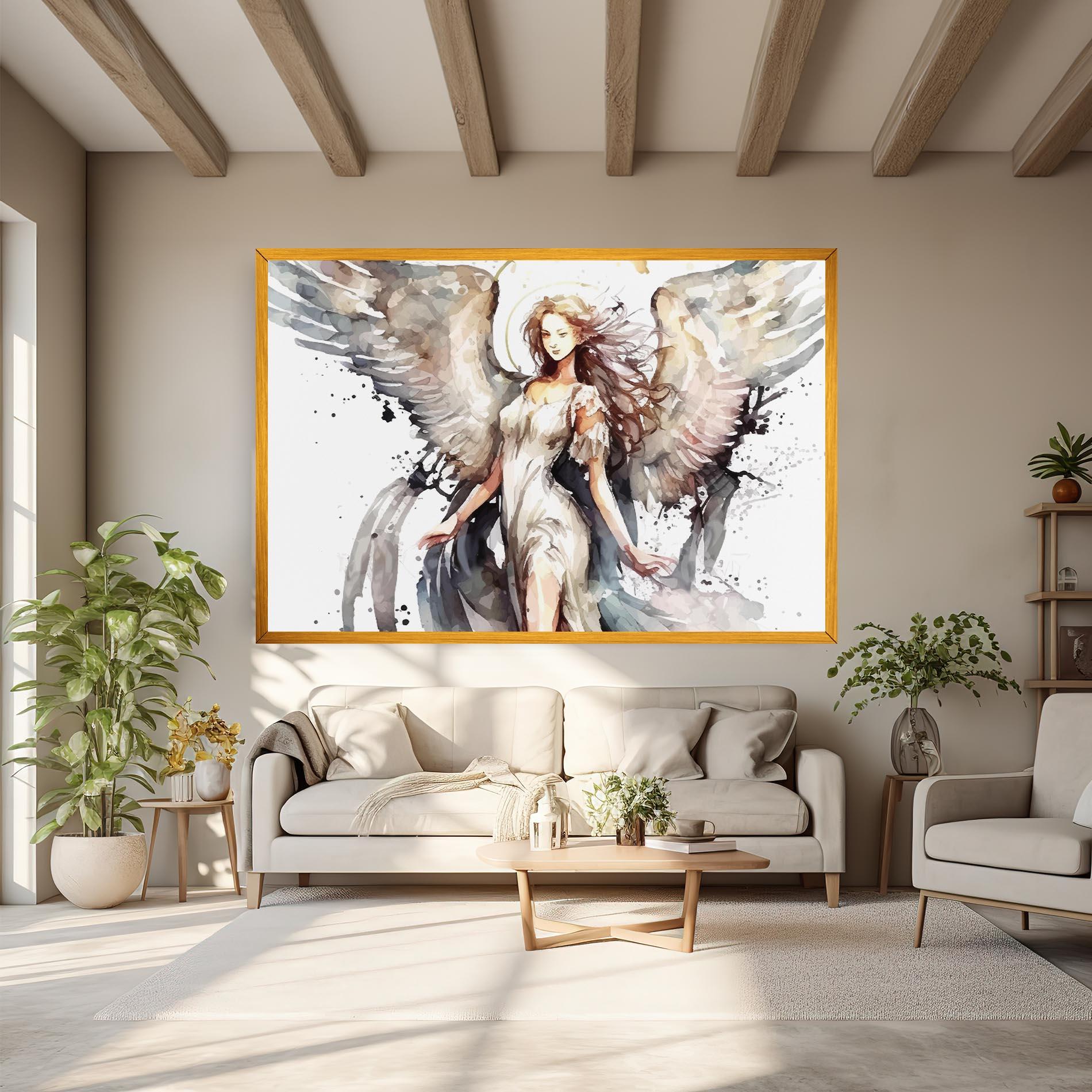 Vászonkép Angel Lady mockup 6