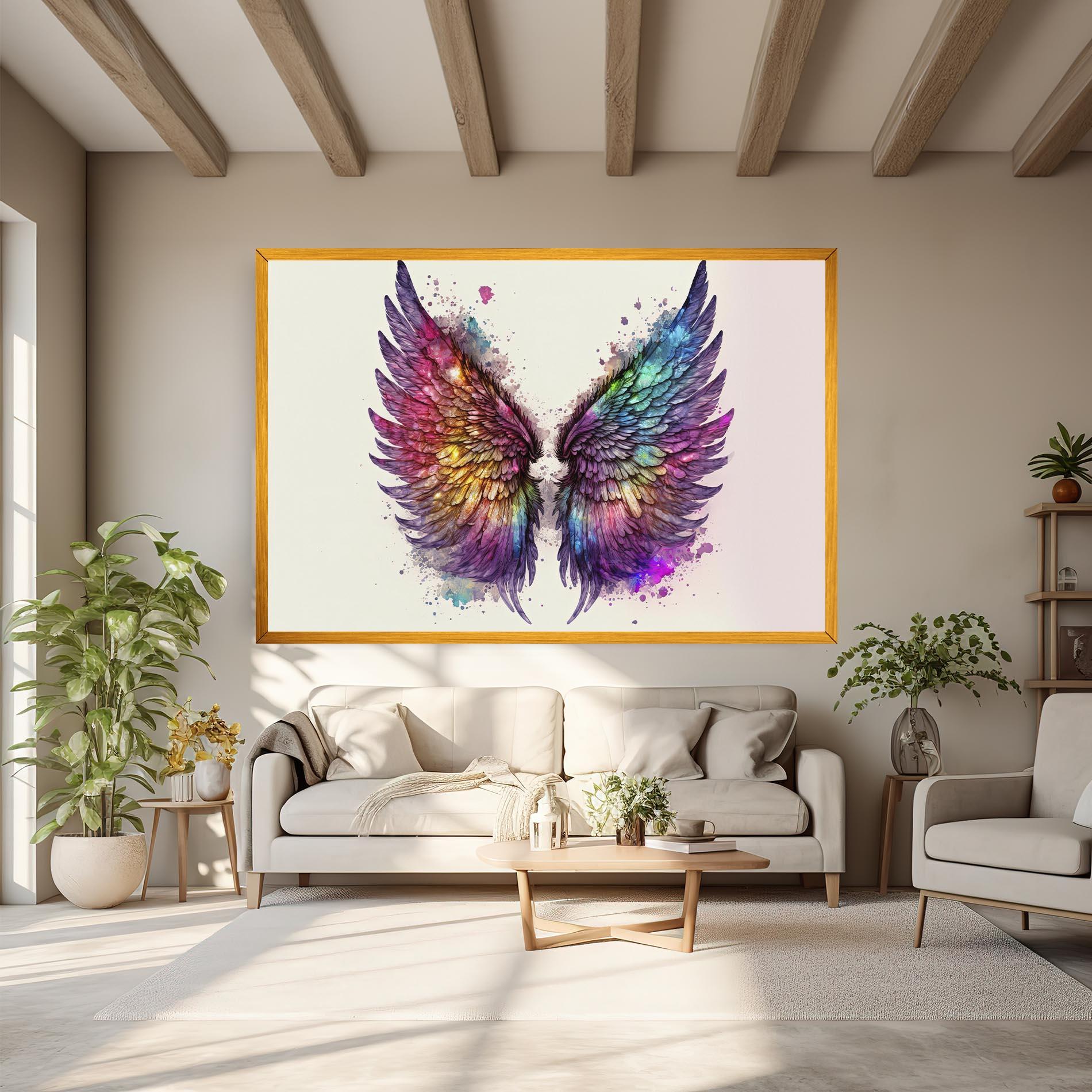 Vászonkép Magic Watercolor Wings mockup 6