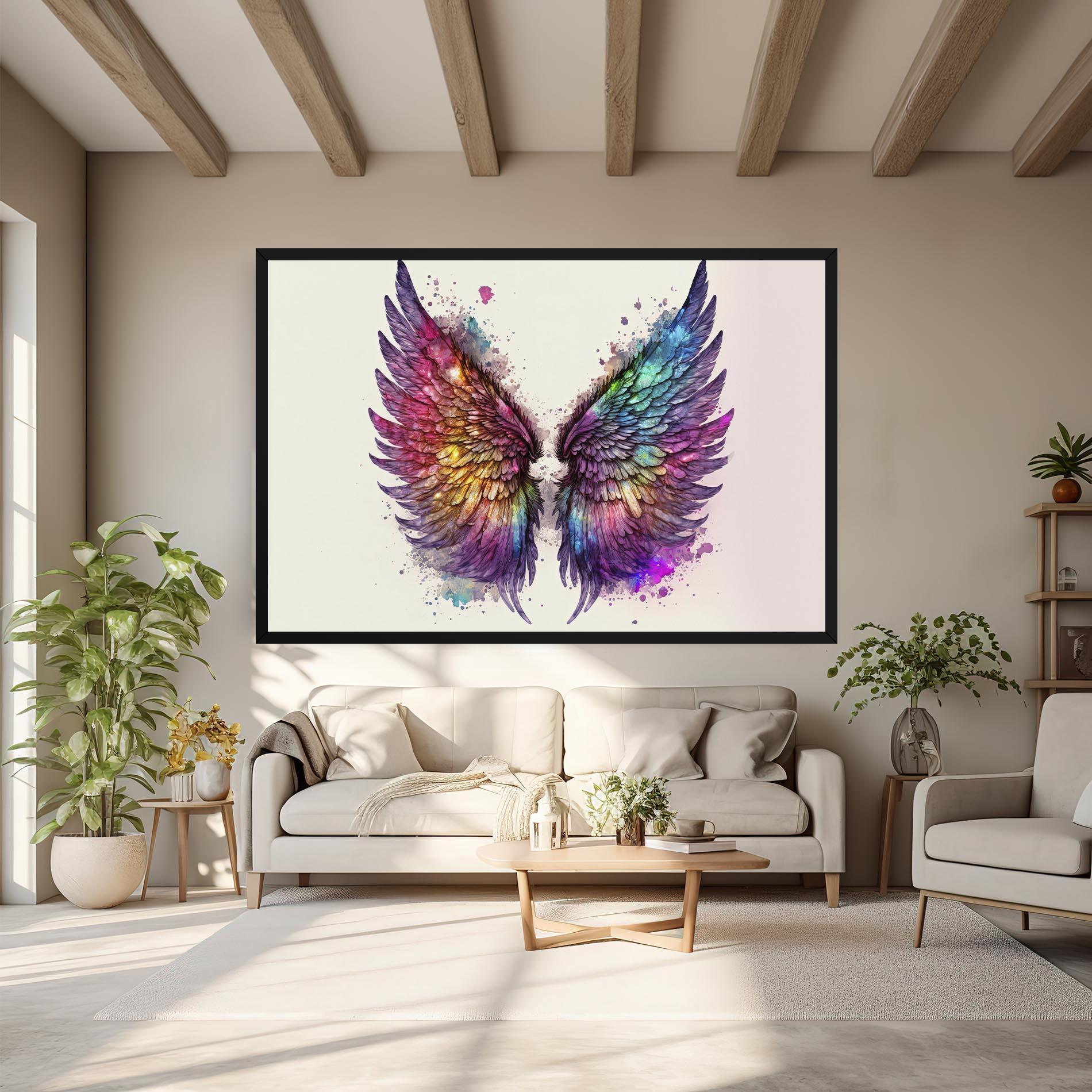 Vászonkép Magic Watercolor Wings mockup 6