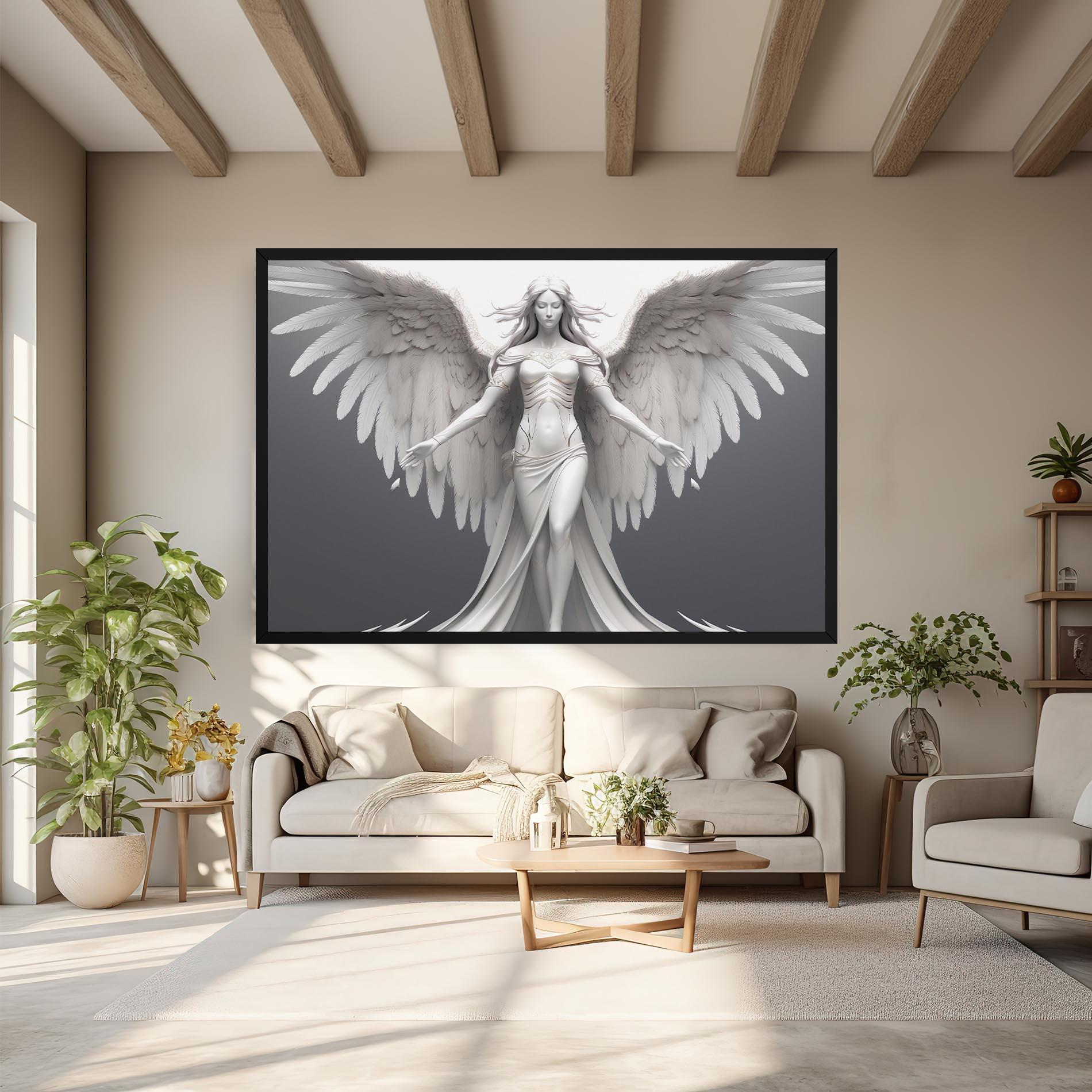 Vászonkép White Stone Woman mockup 6