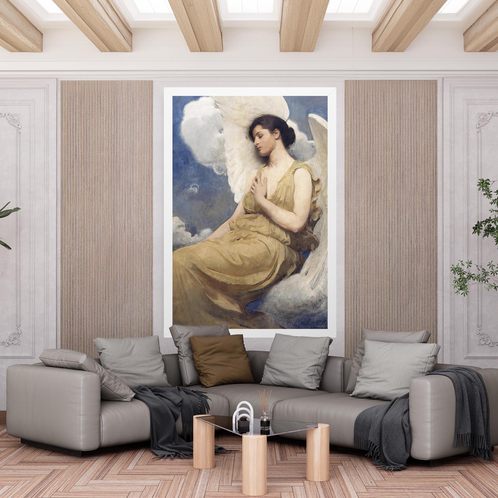 Vászonkép Angel Woman Painting mockup 6