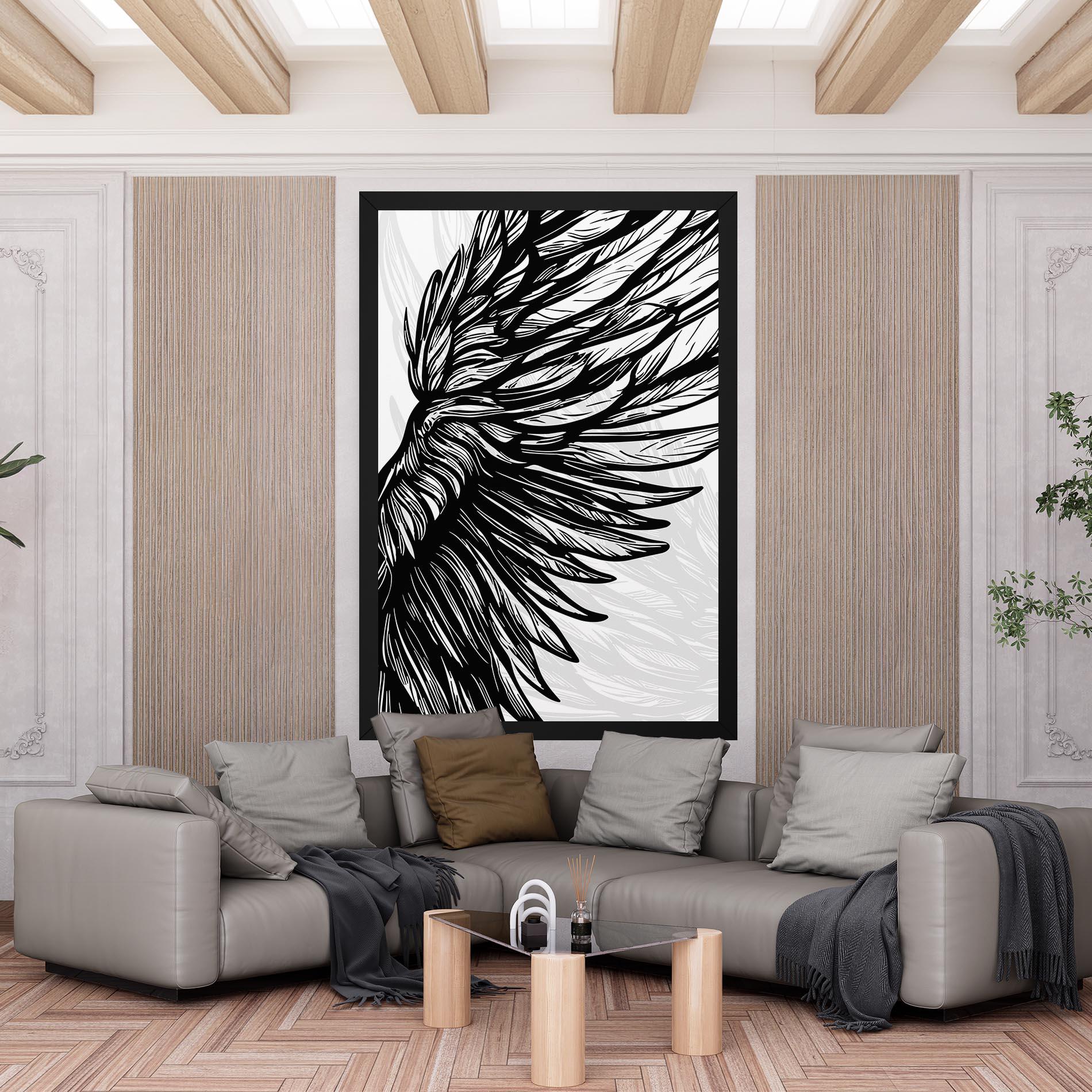 Vászonkép Wing Line mockup 6