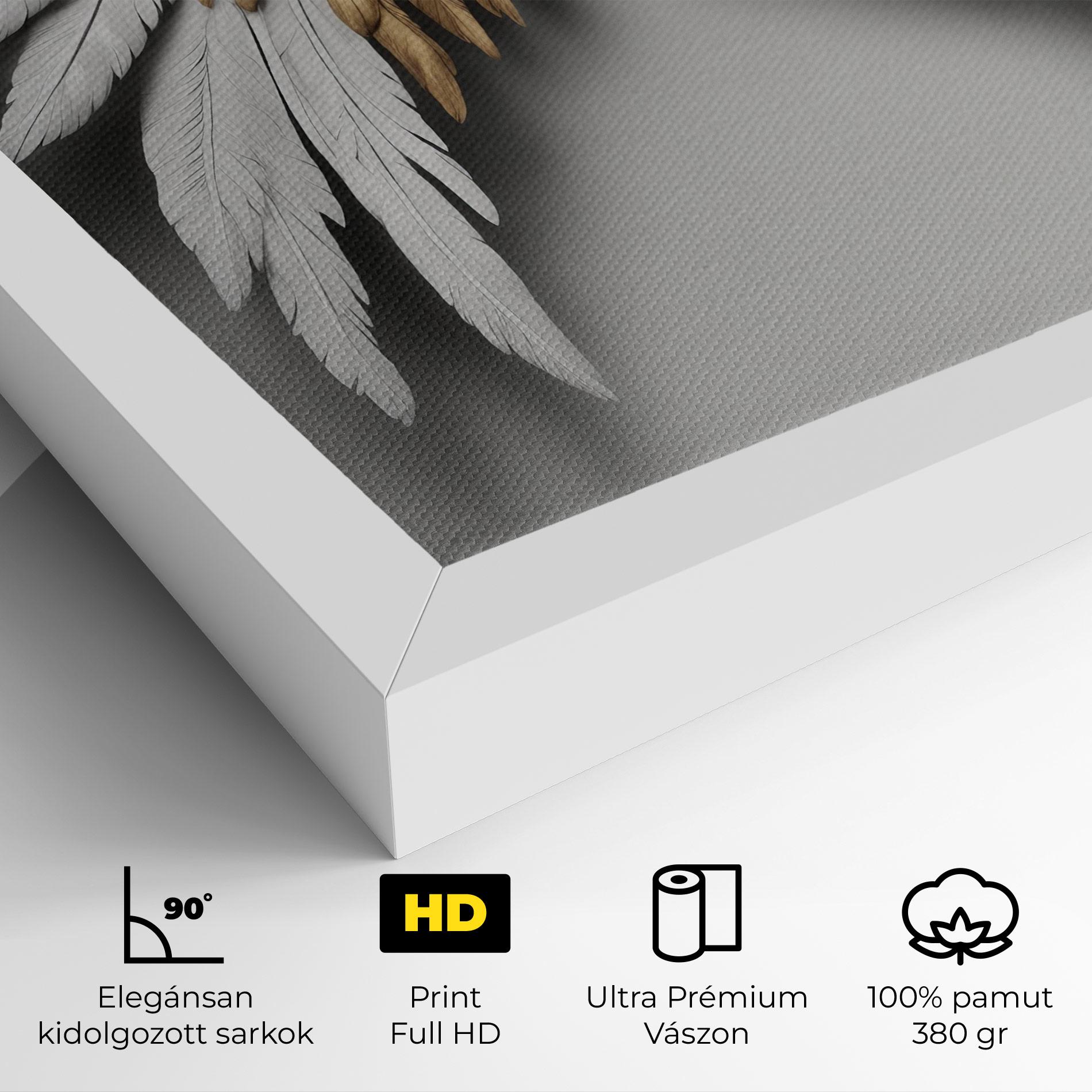 Vászonkép Realistic Angel Wings mockup 4