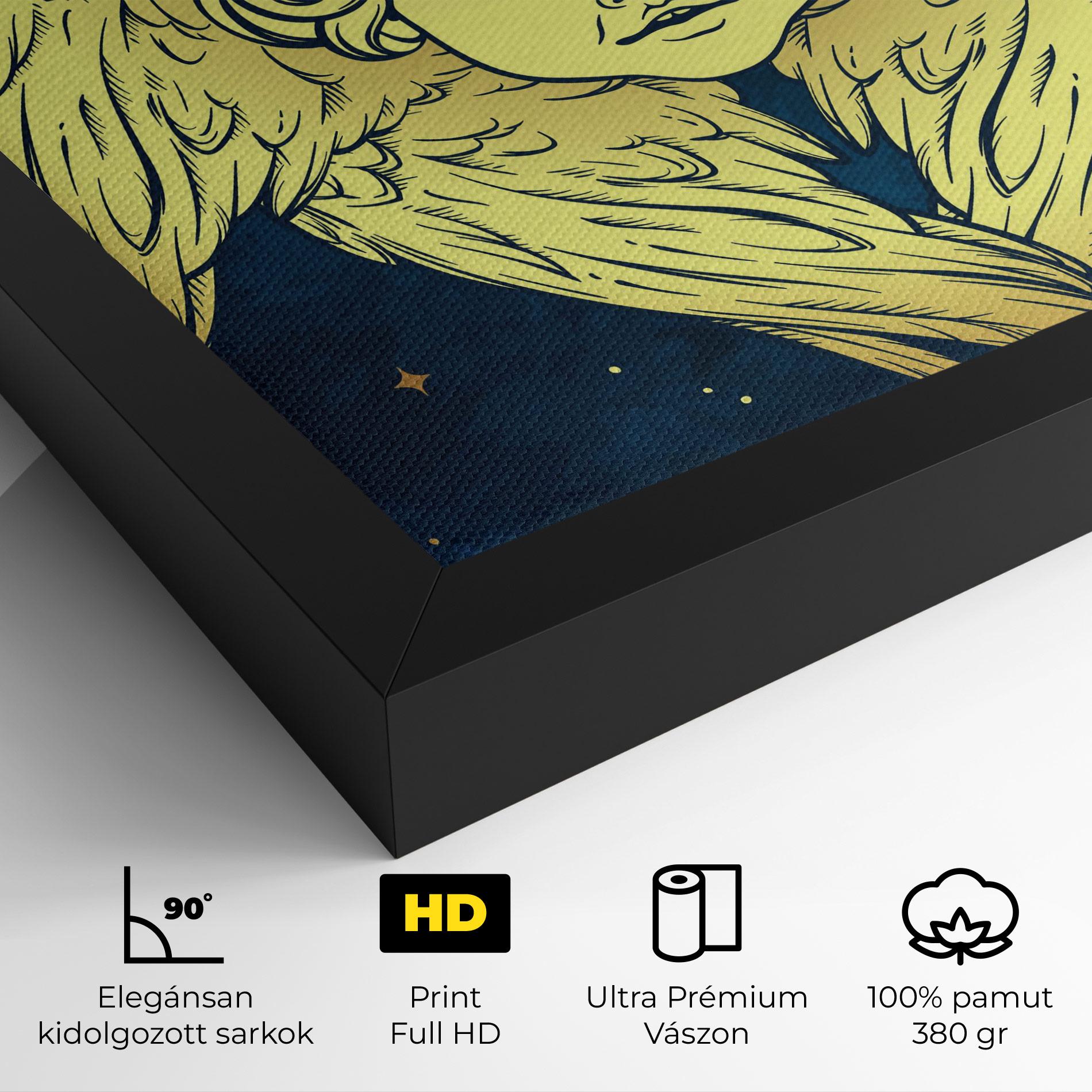 Vászonkép Gold Wings Angel mockup 4