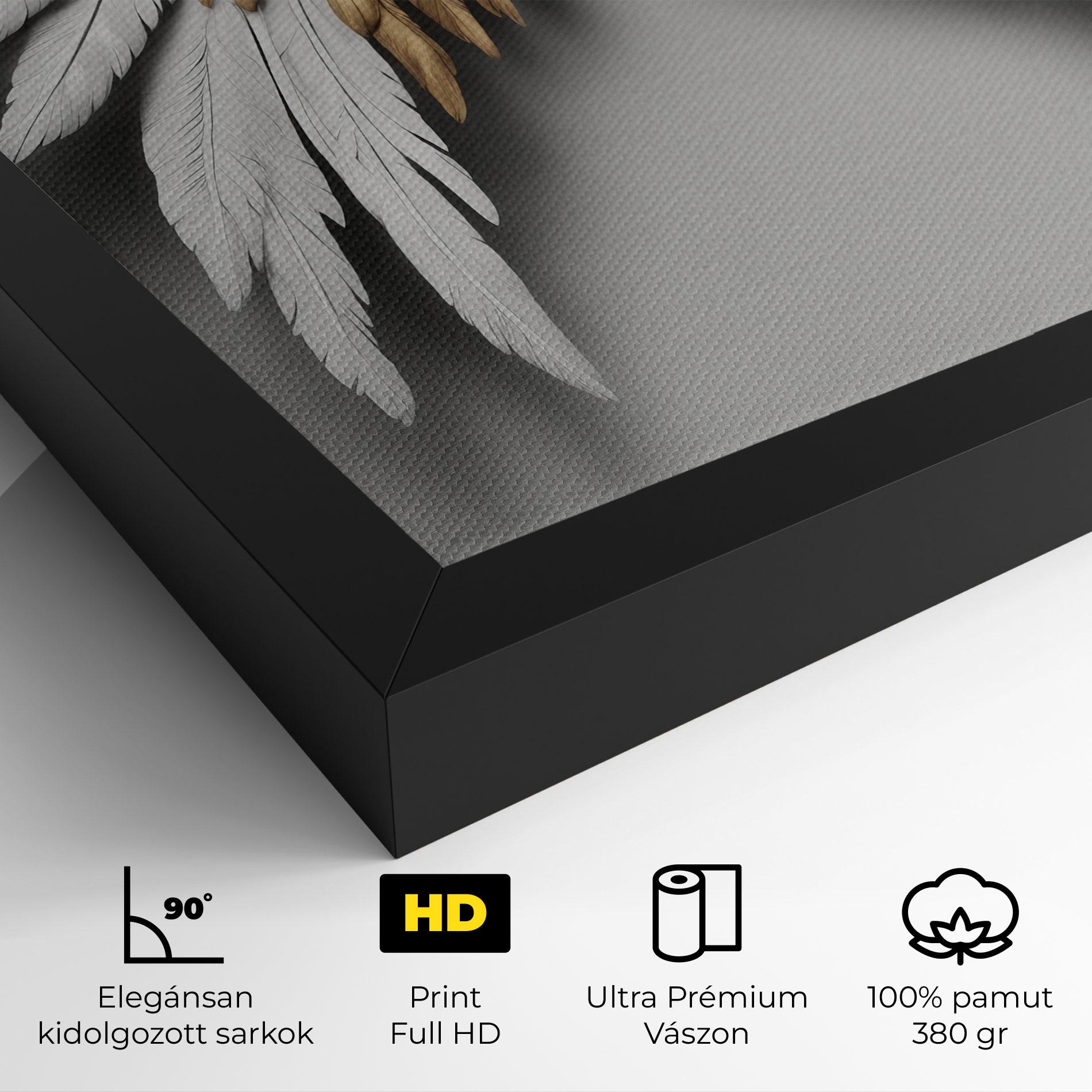 Vászonkép Realistic Angel Wings mockup 4