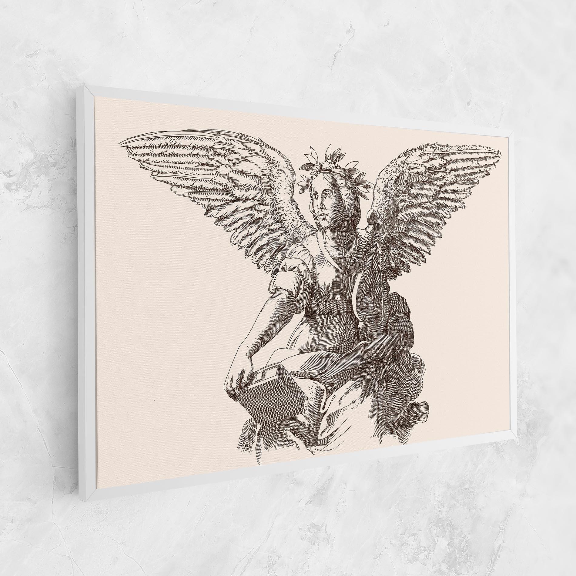 Vászonkép Brown Line Angel mockup 1