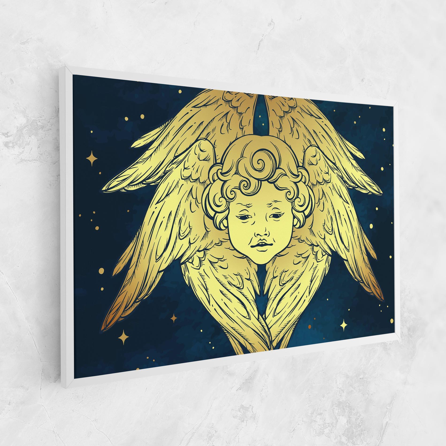 Vászonkép Gold Wings Angel mockup 1