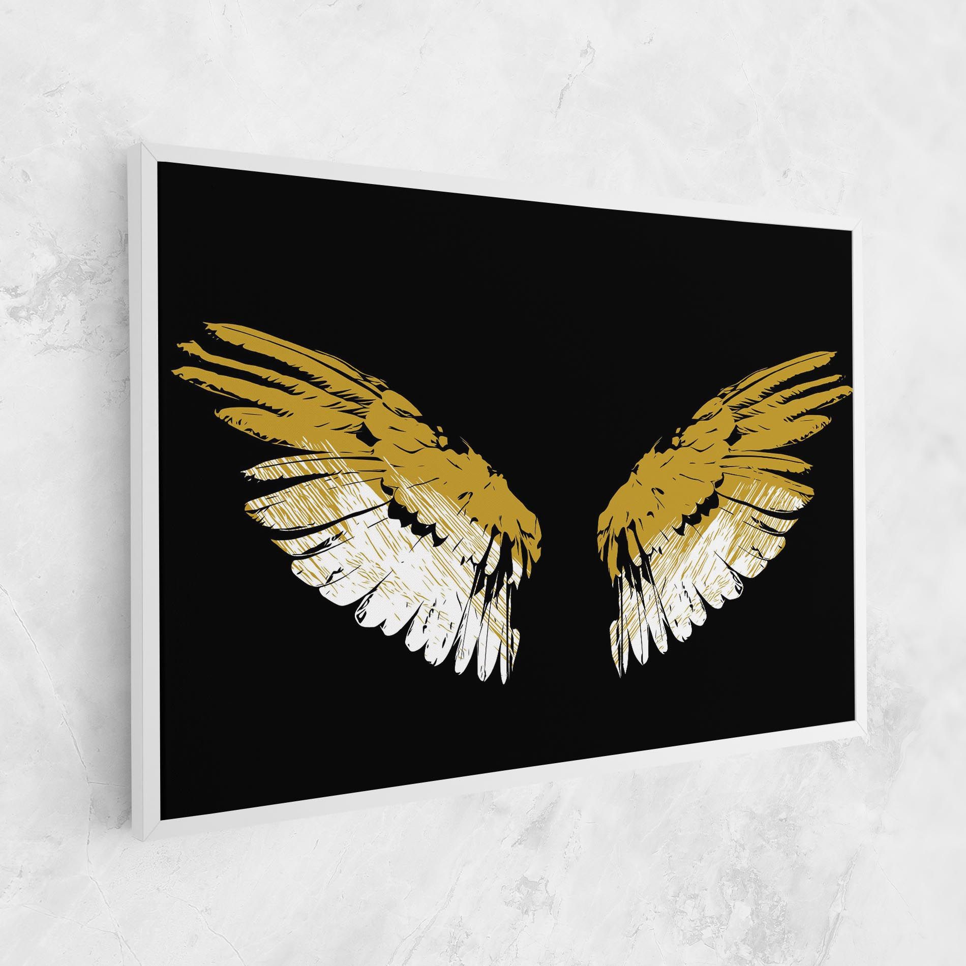 White Yellow Wings mockup 1