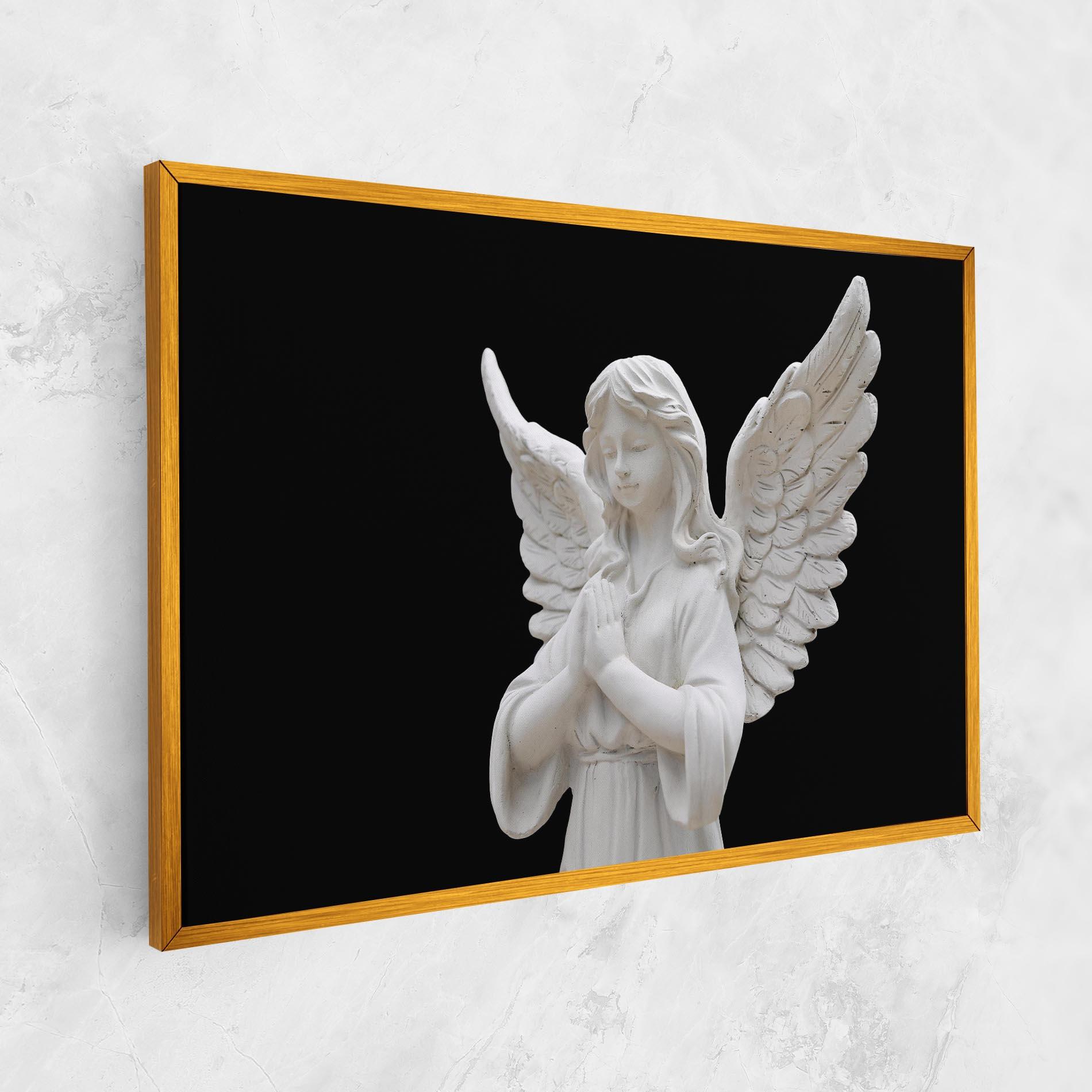 Vászonkép Pretty Angel Statues mockup 1