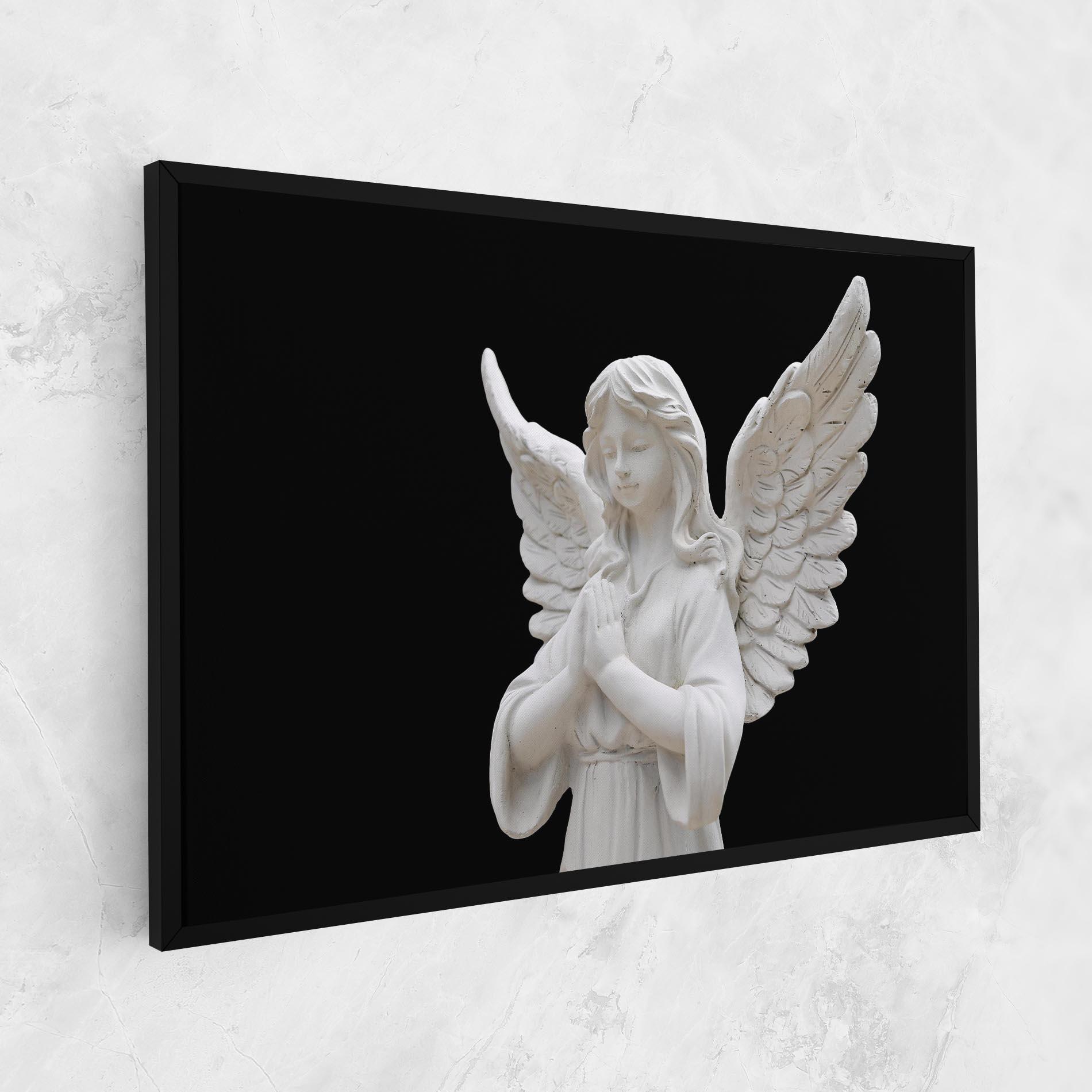 Vászonkép Pretty Angel Statues mockup 1