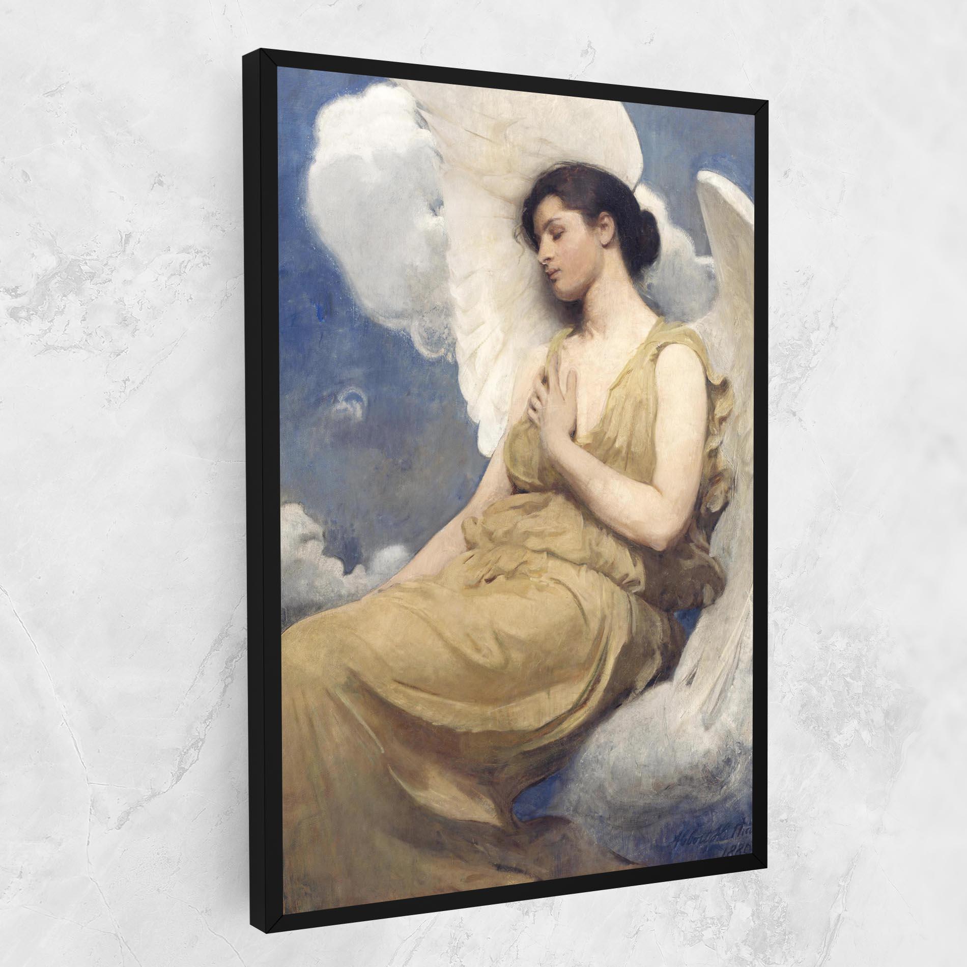 Vászonkép Angel Woman Painting mockup 1