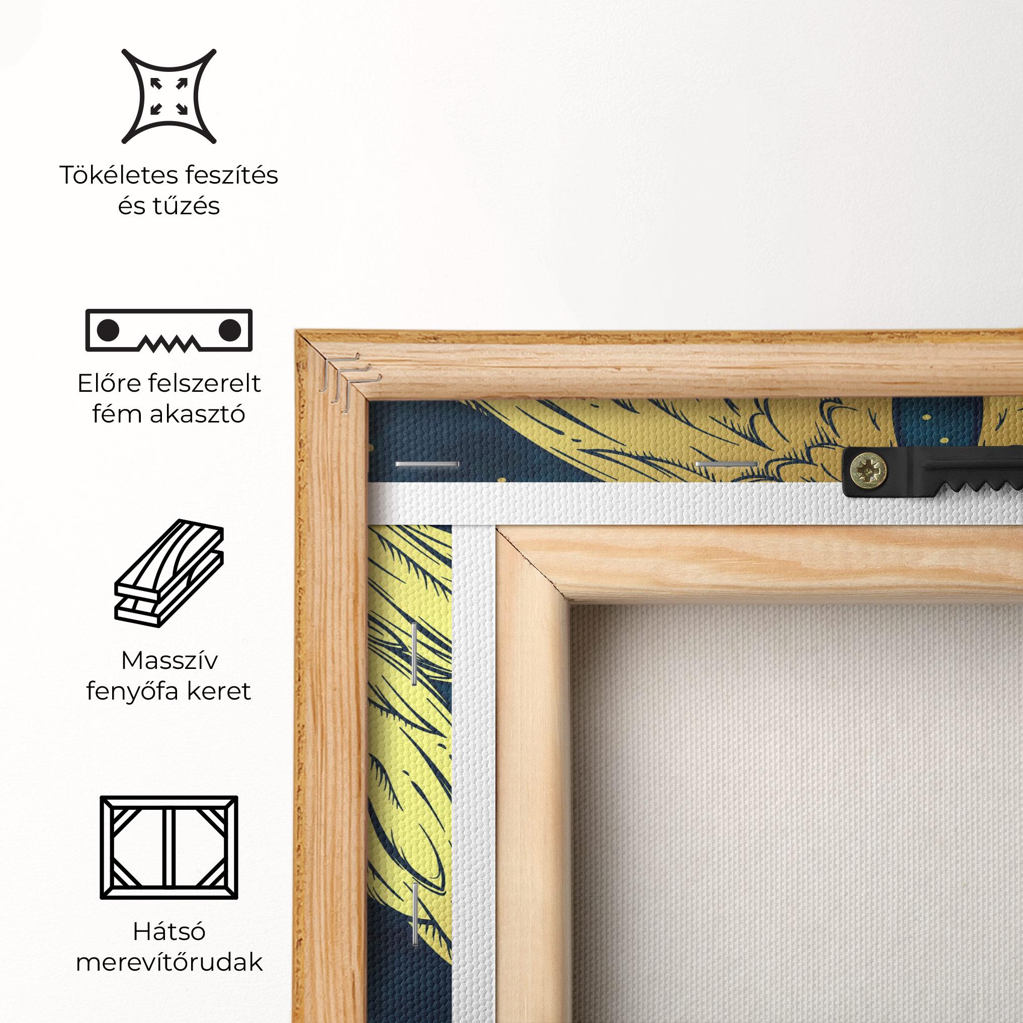 Vászonkép Gold Wings Angel mockup 5