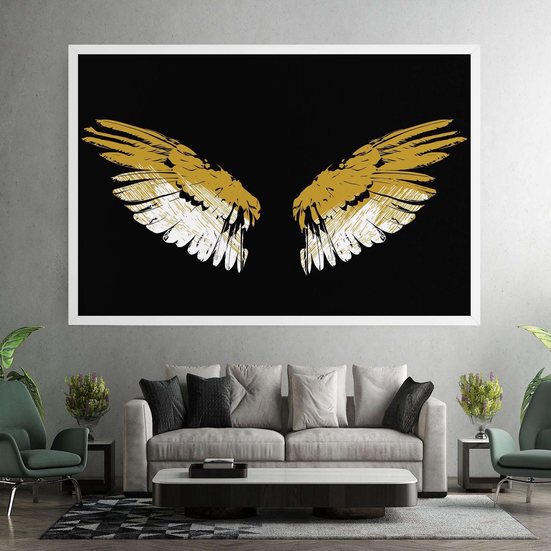 White Yellow Wings mockup 7