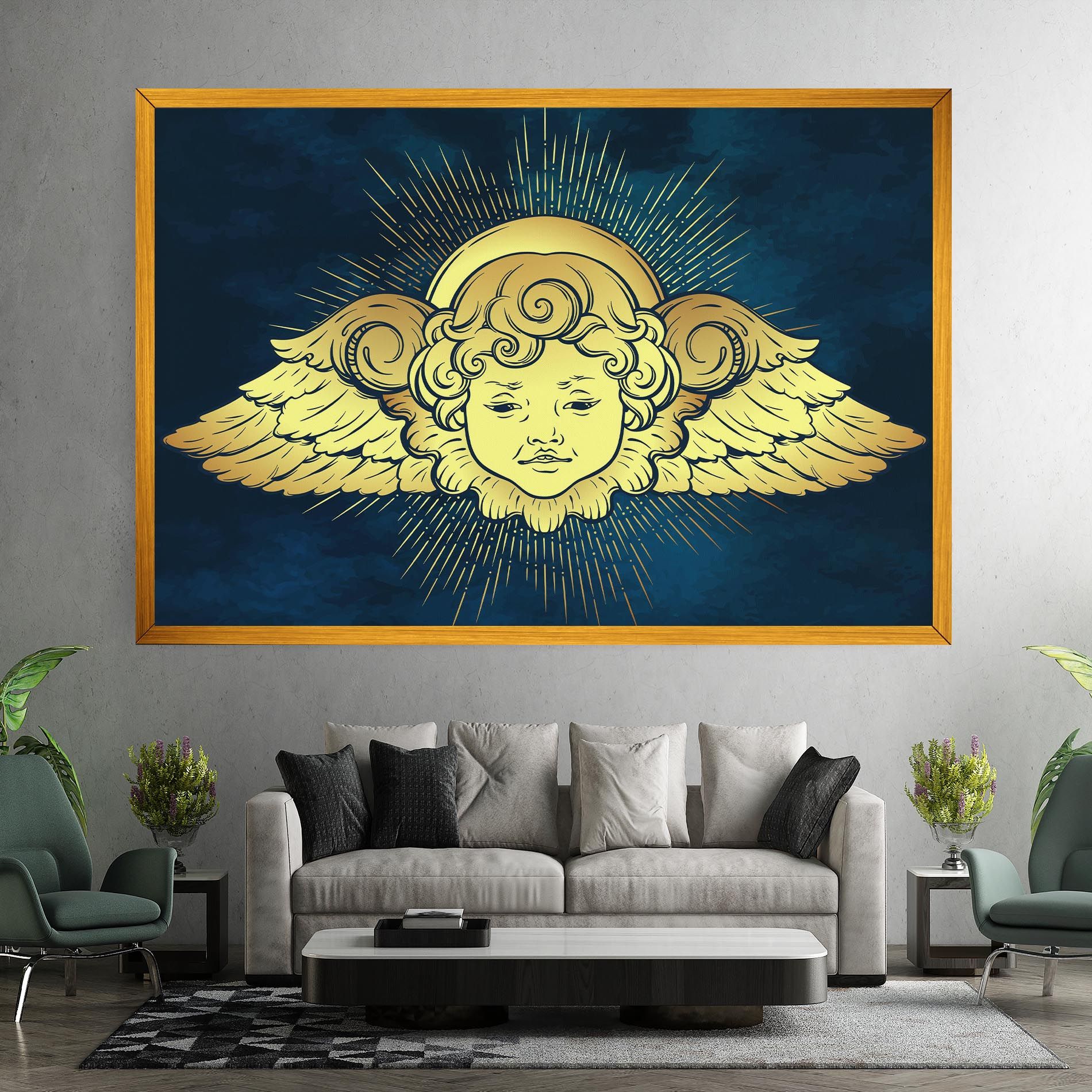 Angel Gold Head mockup 7