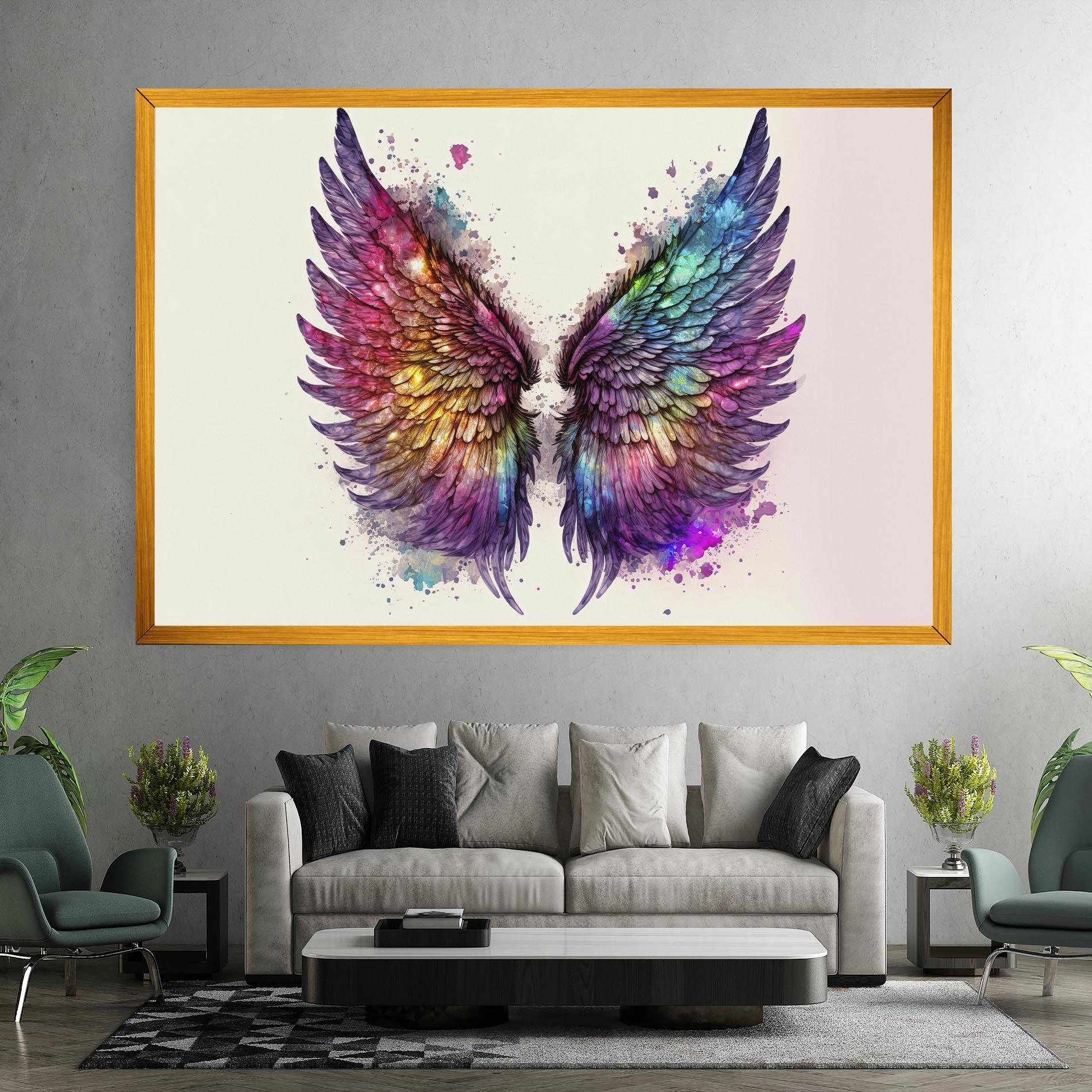 Vászonkép Magic Watercolor Wings mockup 7
