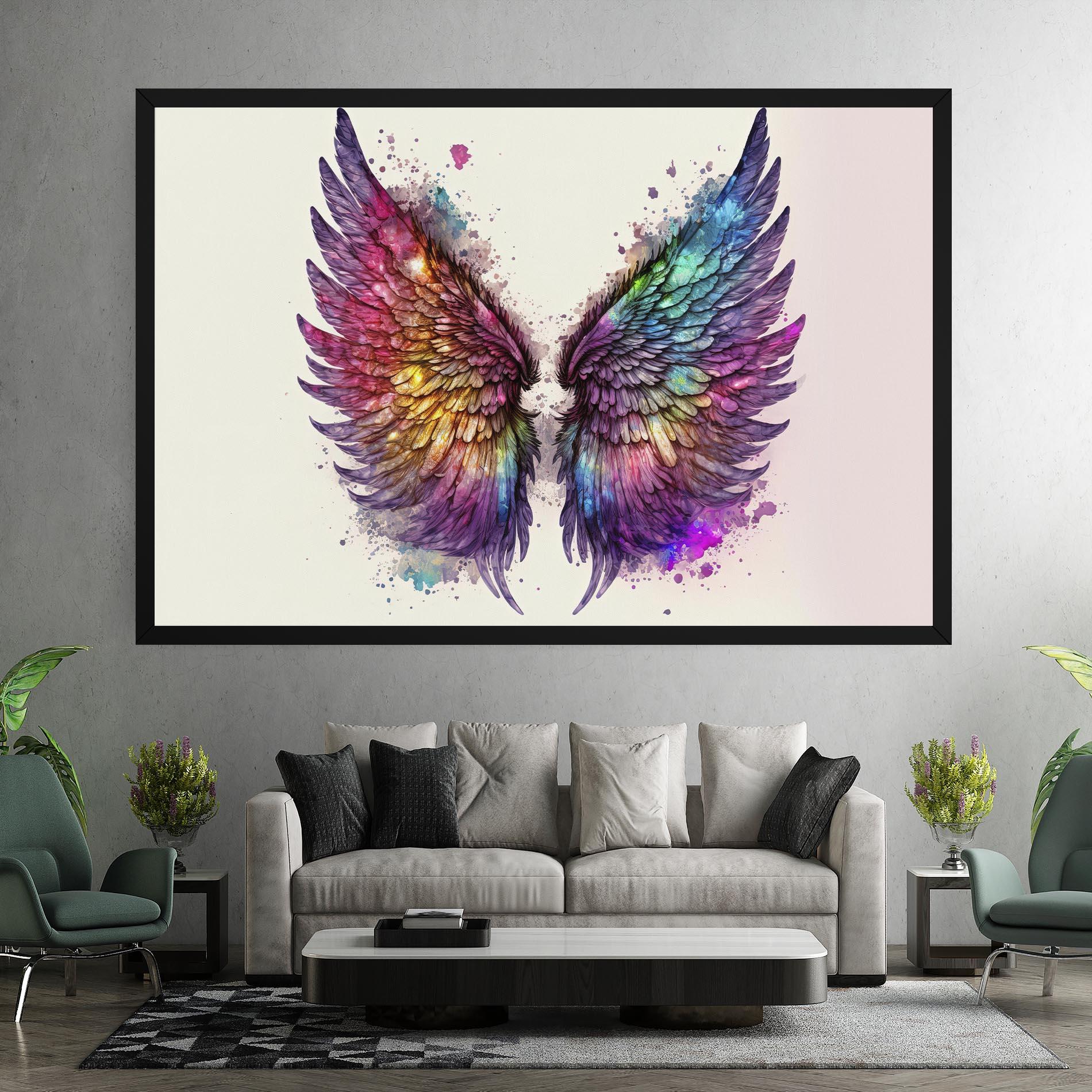 Vászonkép Magic Watercolor Wings mockup 7