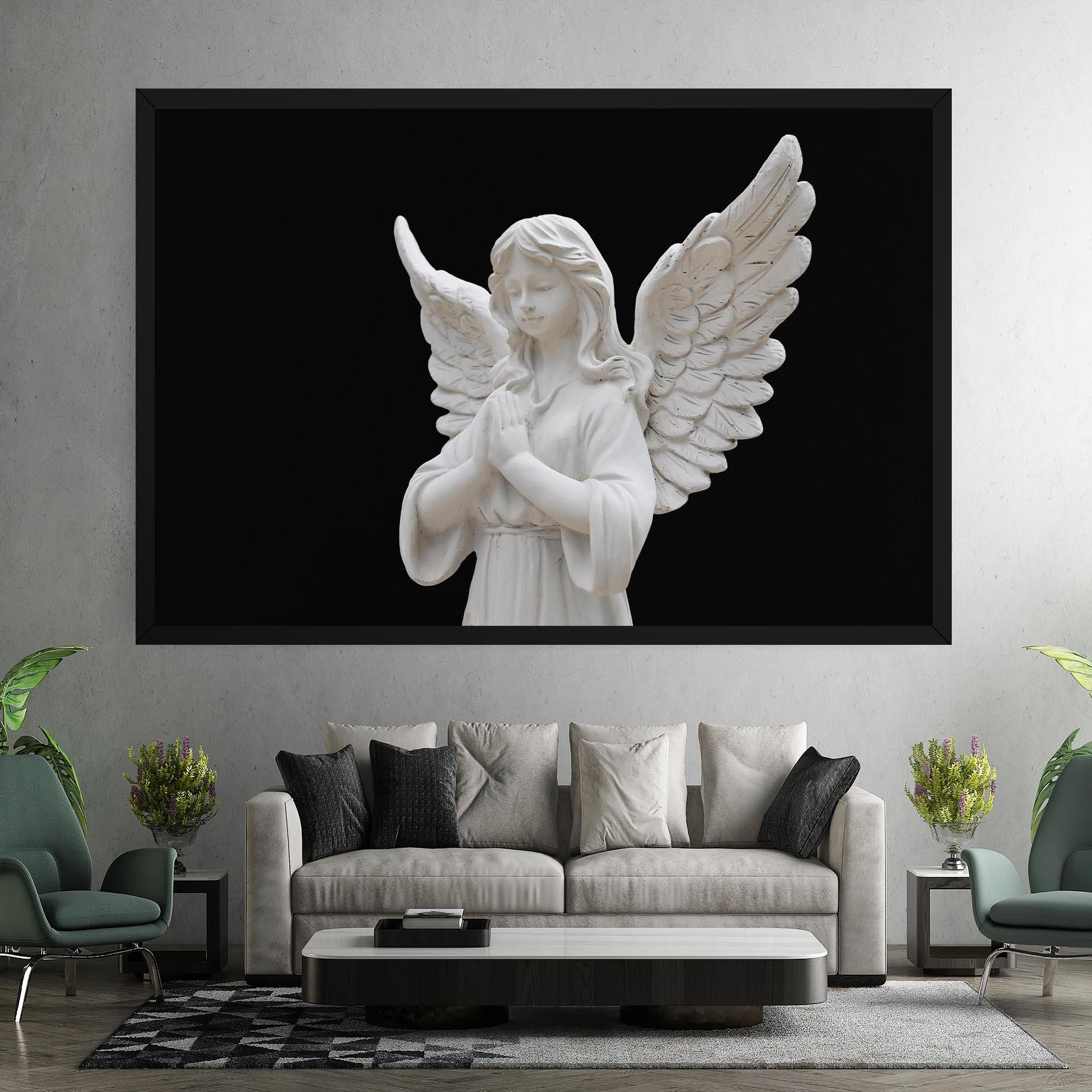 Vászonkép Pretty Angel Statues mockup 7