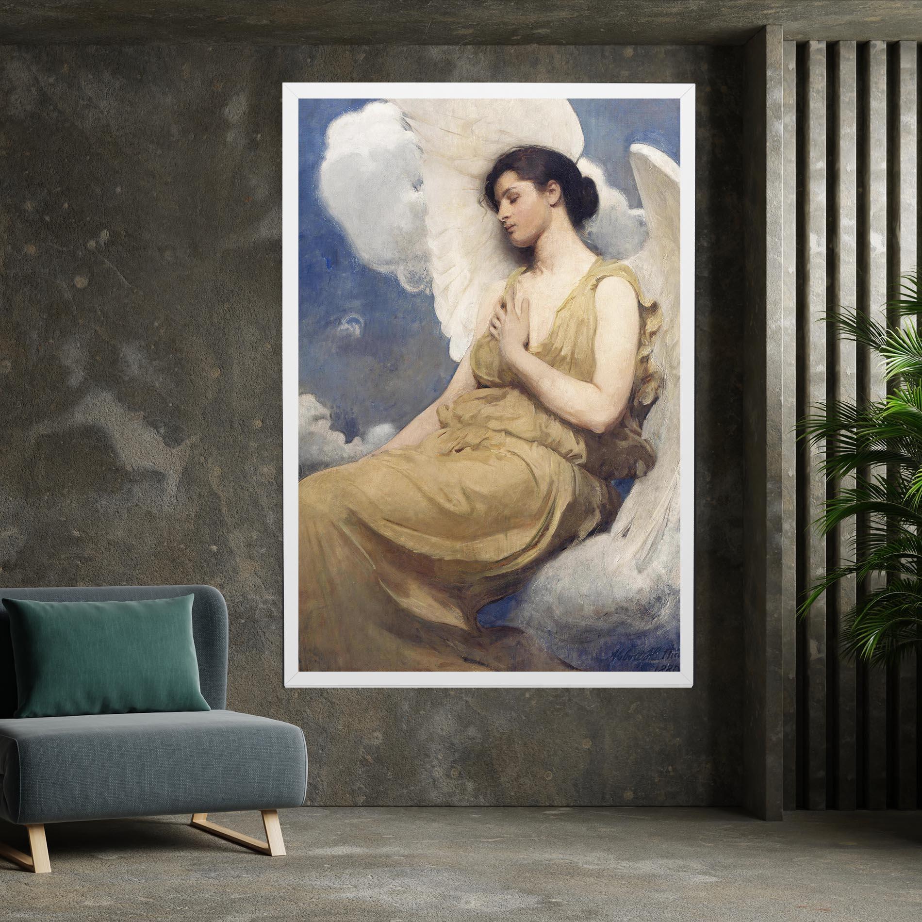 Vászonkép Angel Woman Painting mockup 7