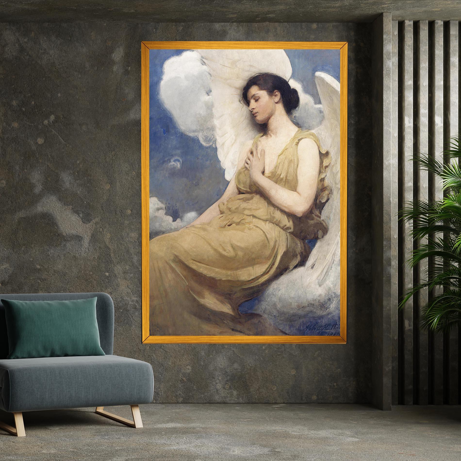 Vászonkép Angel Woman Painting mockup 7
