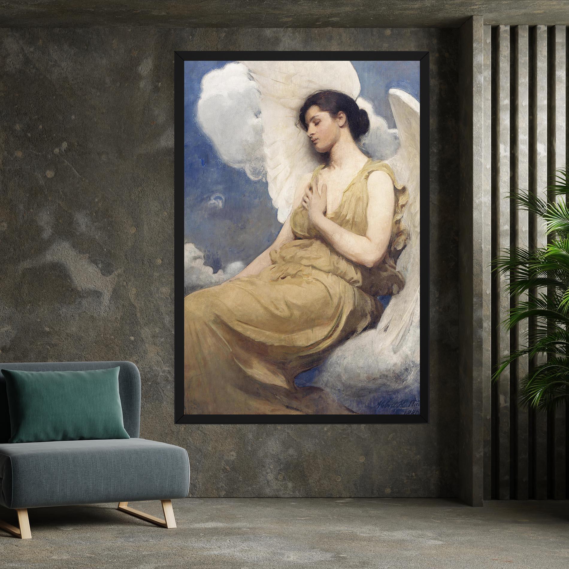 Vászonkép Angel Woman Painting mockup 7