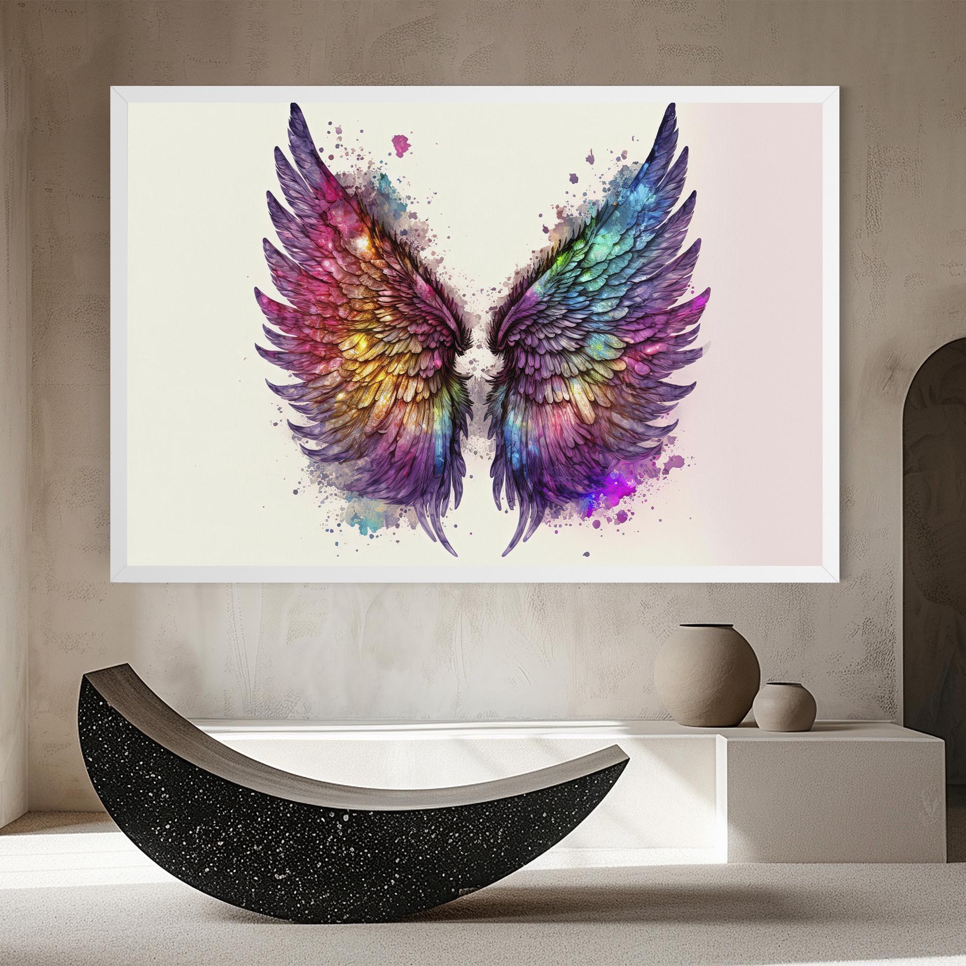 Vászonkép Magic Watercolor Wings mockup 8