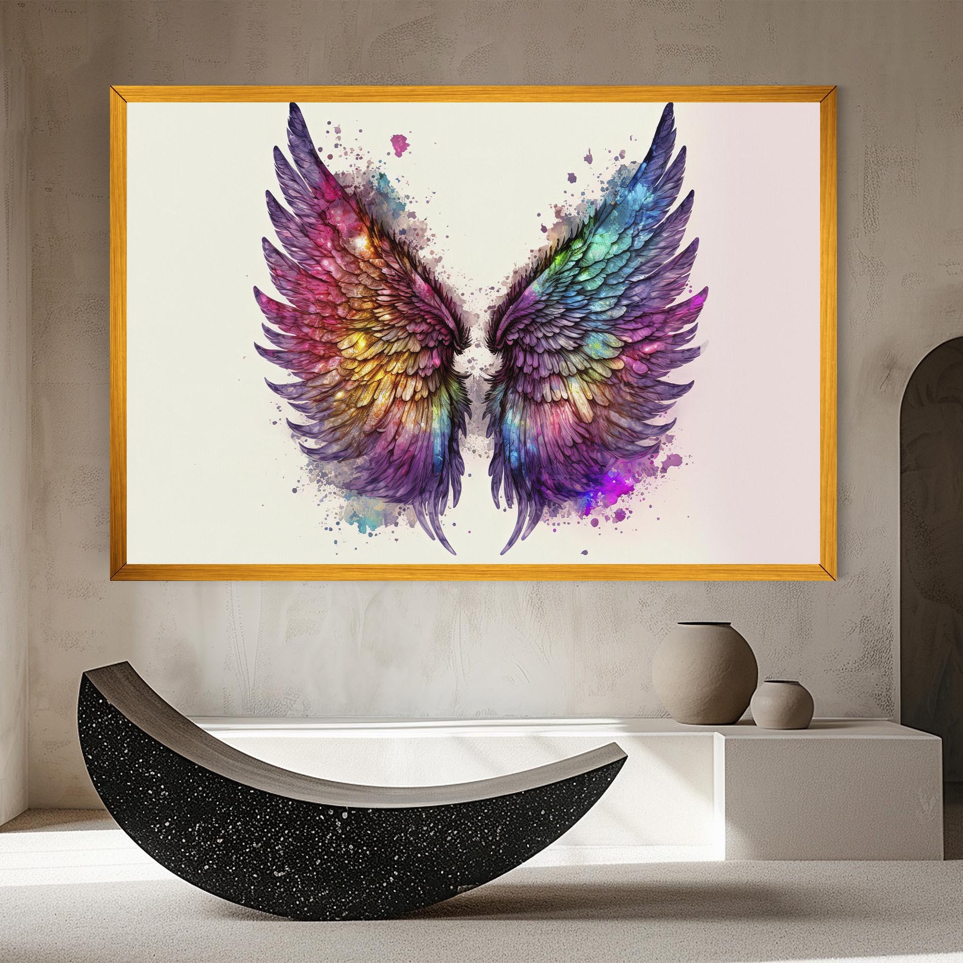 Vászonkép Magic Watercolor Wings mockup 8