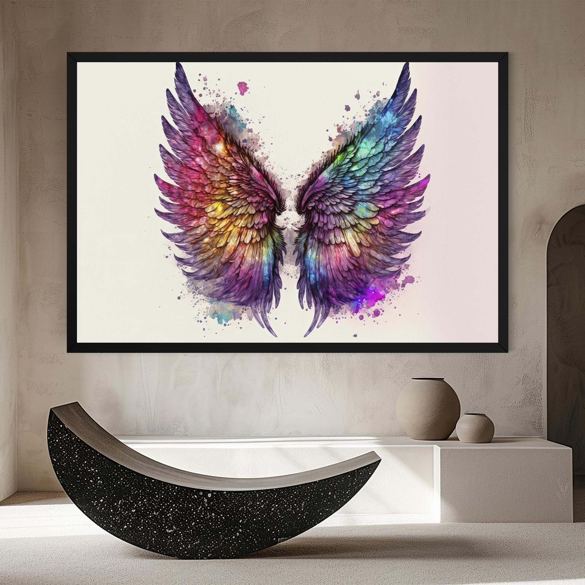 Vászonkép Magic Watercolor Wings mockup 8