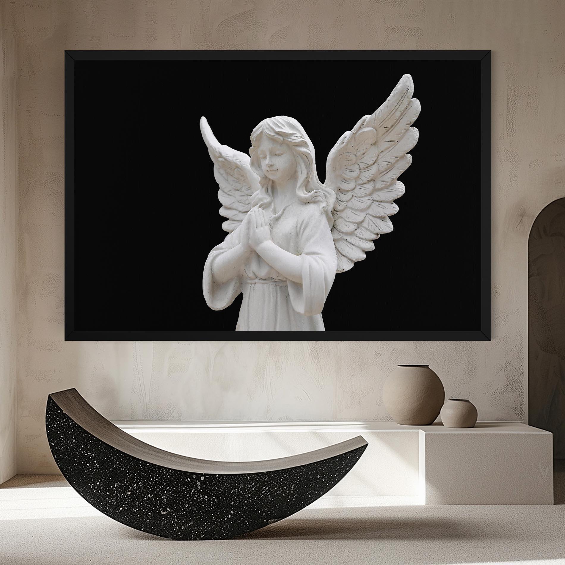 Vászonkép Pretty Angel Statues mockup 8