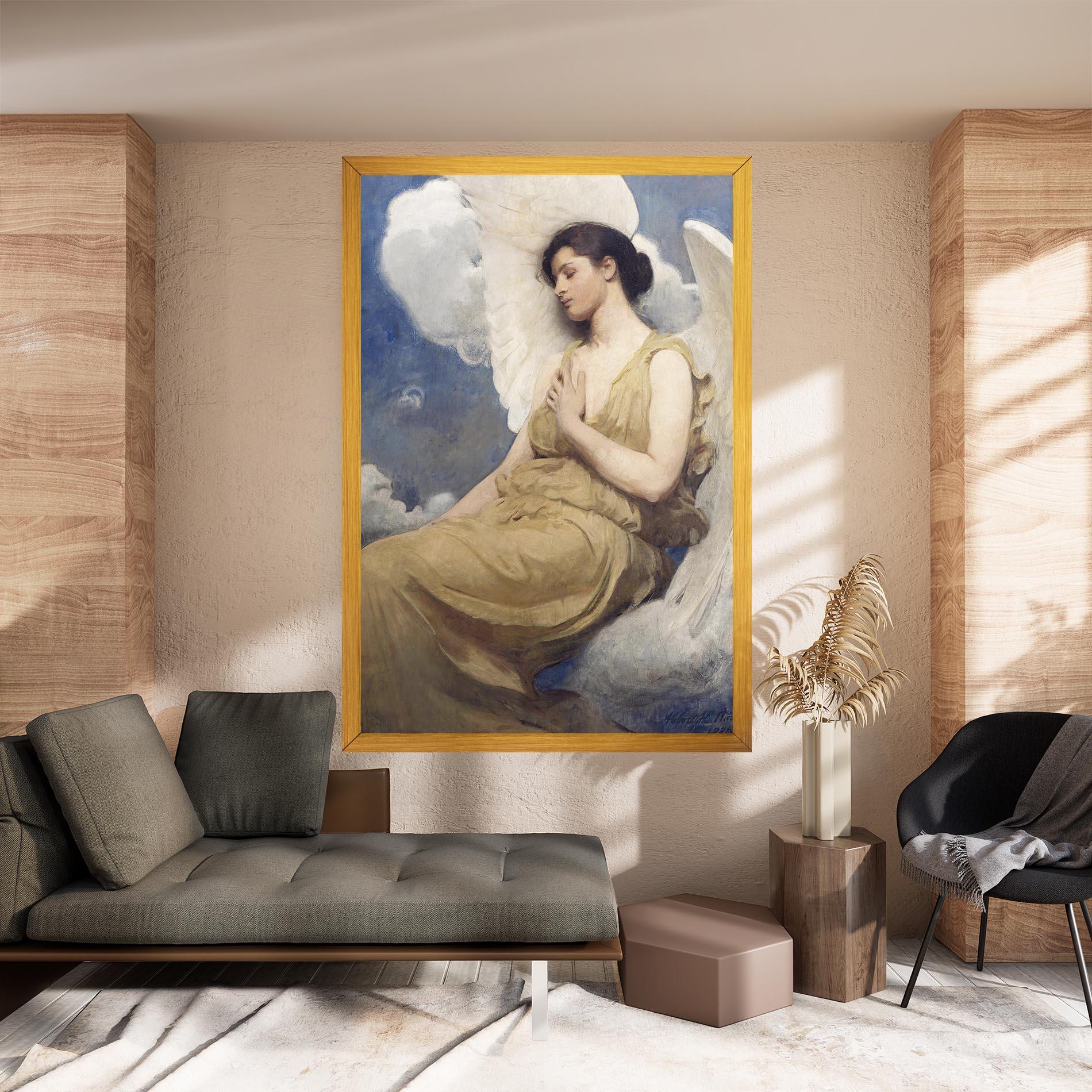 Vászonkép Angel Woman Painting mockup 8