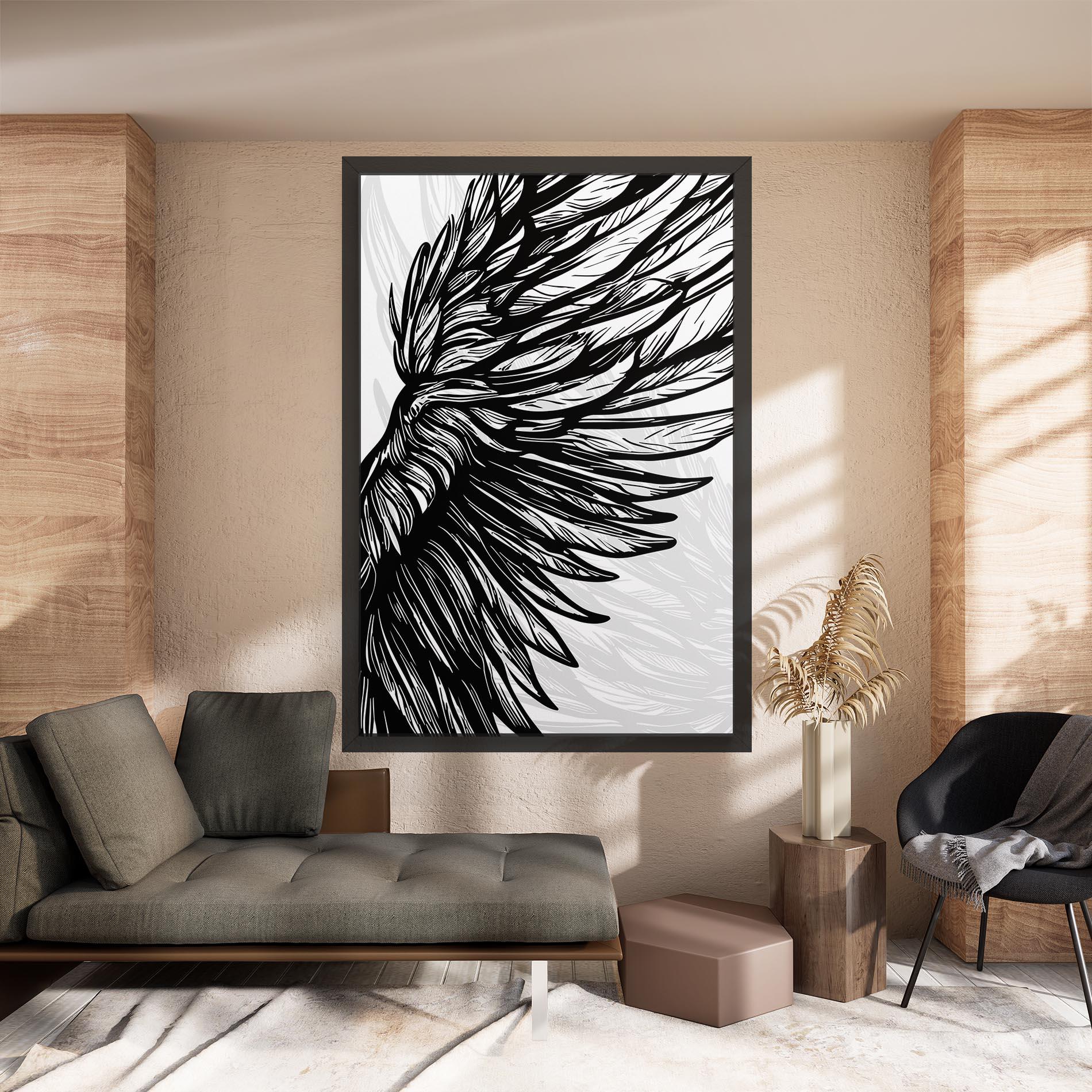 Vászonkép Wing Line mockup 8