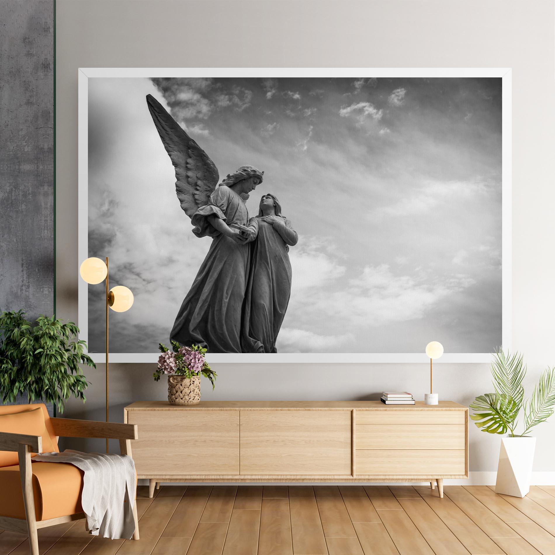Vászonkép Grey Stone Angels mockup 9