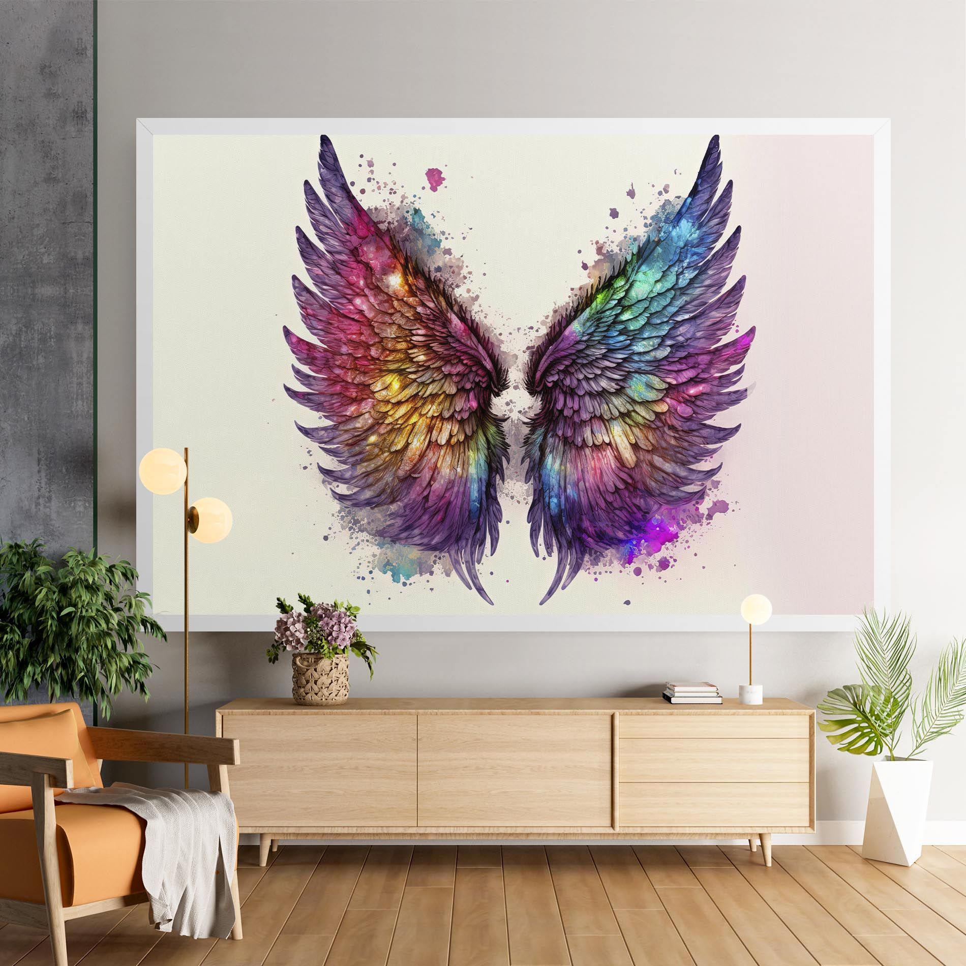 Magic Watercolor Wings mockup 9